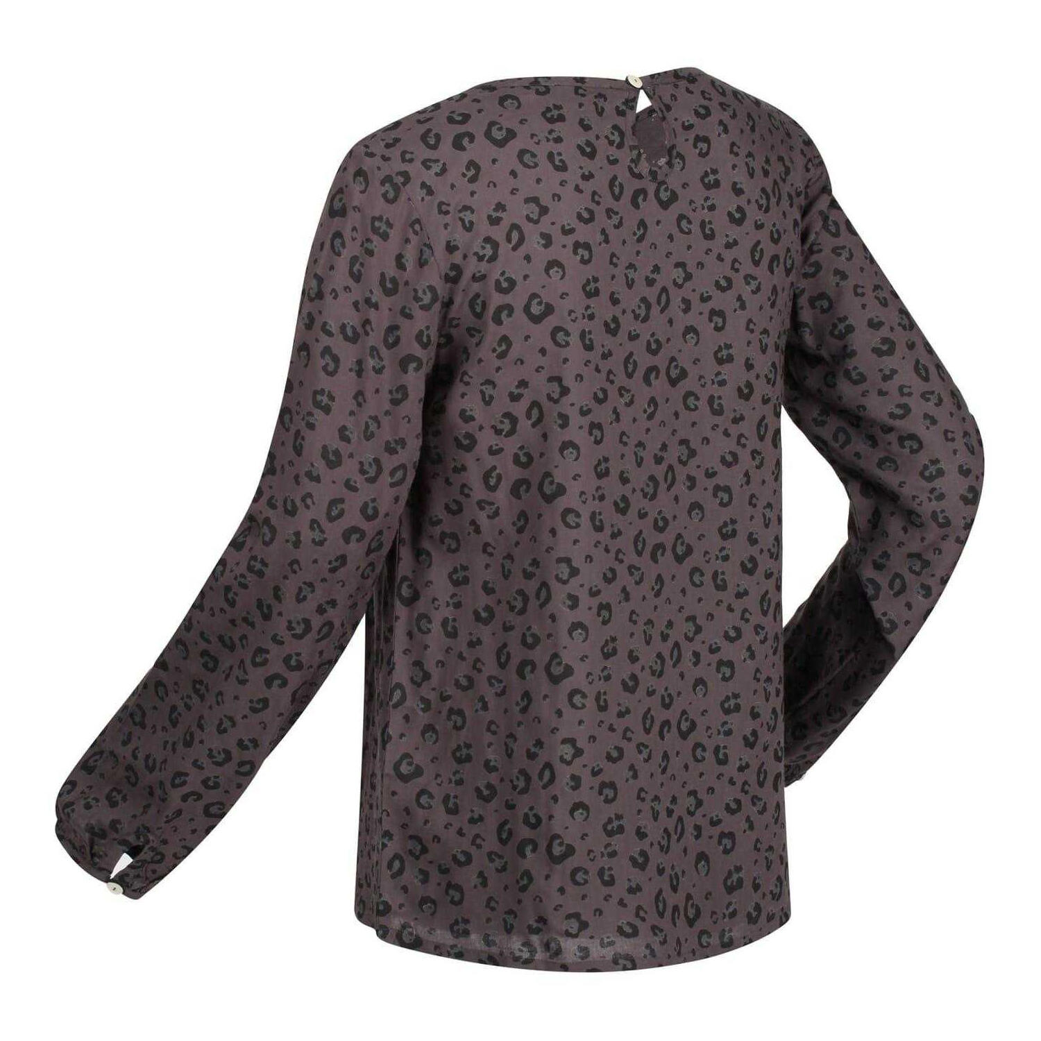 "Hadria" Bluse für , Tropfenausschnitt, Langärmlig Damen Schwarz 4/5