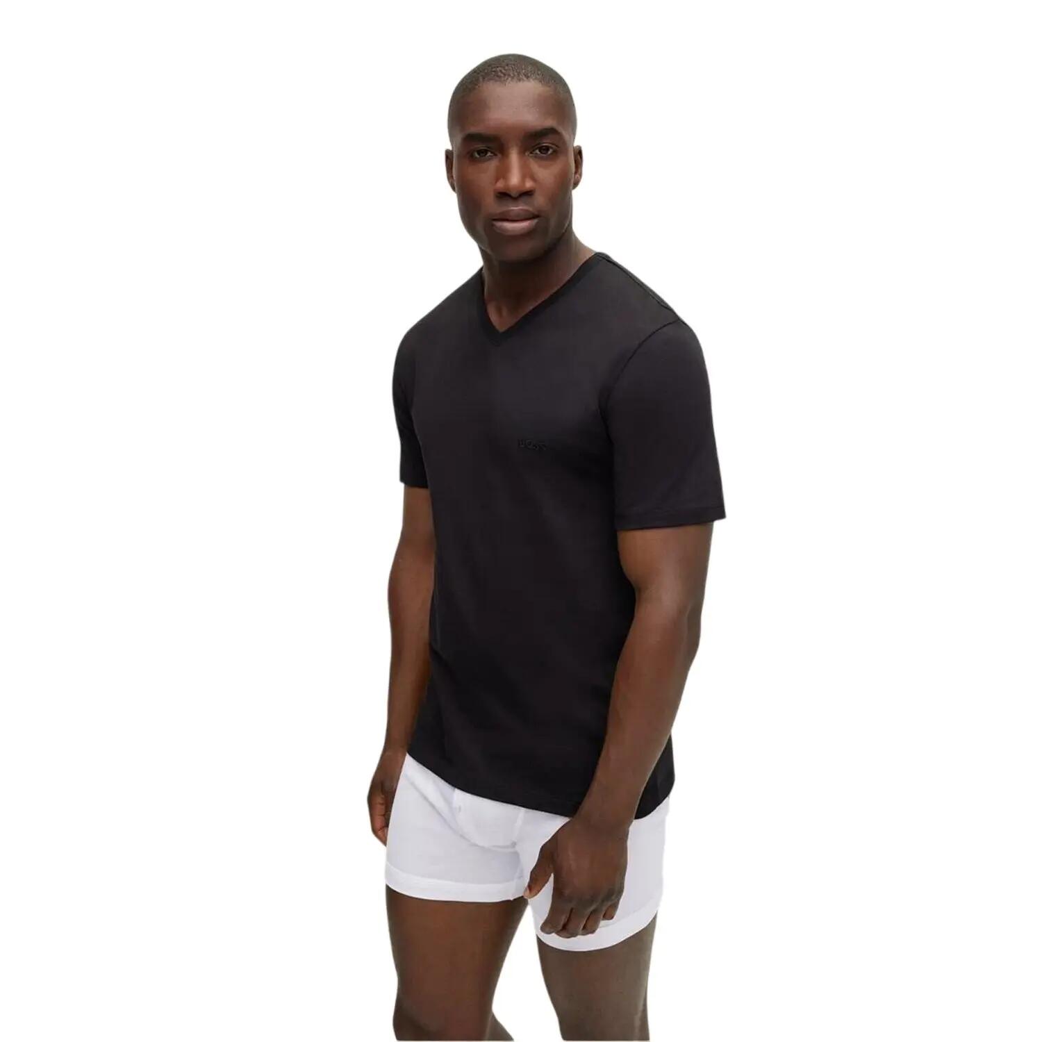 TShirt für , VAusschnitt (3erPack) Herren Schwarz 3/3