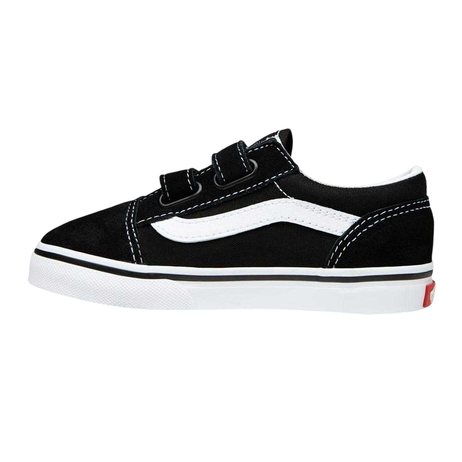 "Old Skool" Sneaker für Baby Kinder Schwarz/Weiß 3/4