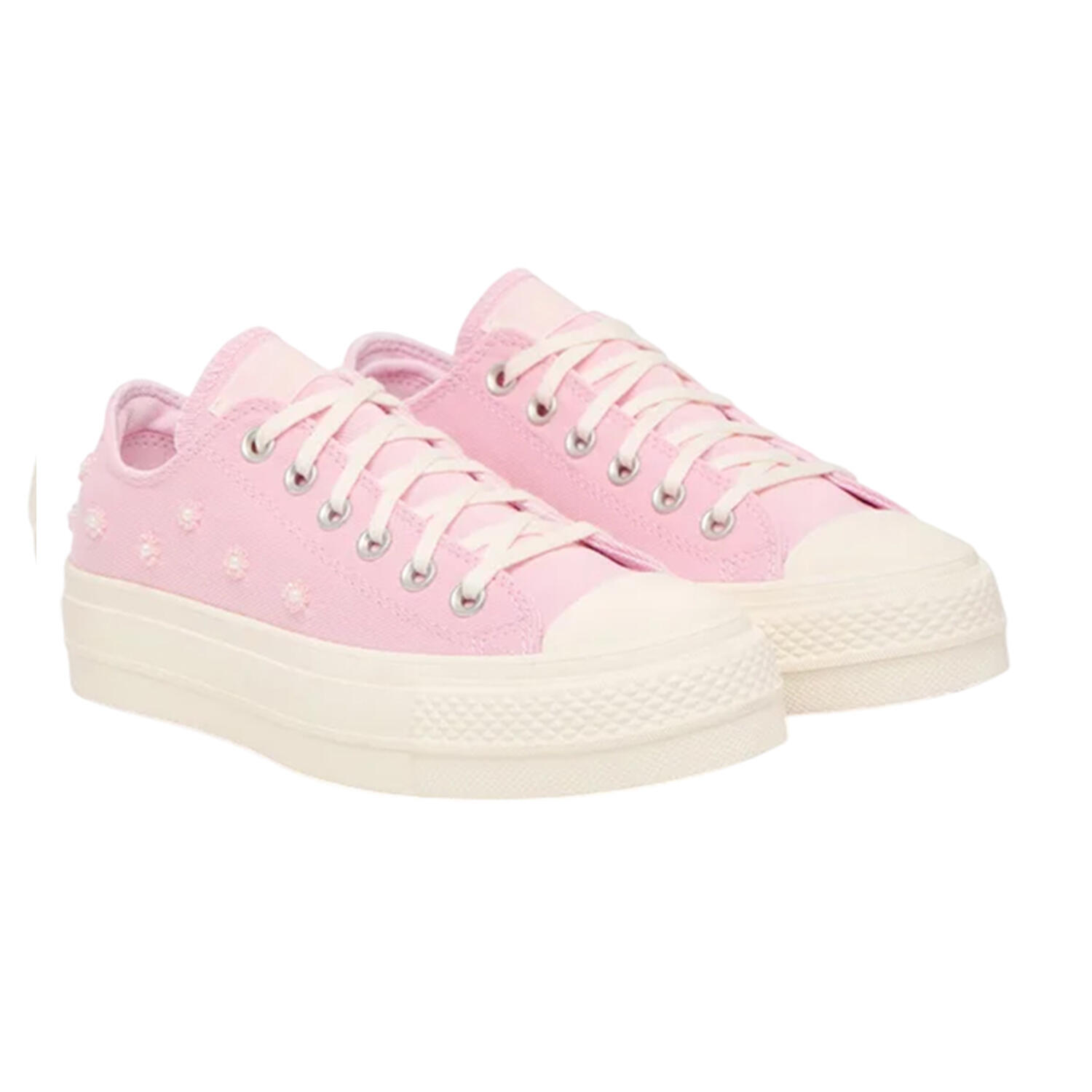 Scarpe Con Plateau TelaDonna Converse Chuck Taylor Fioritura 3/3