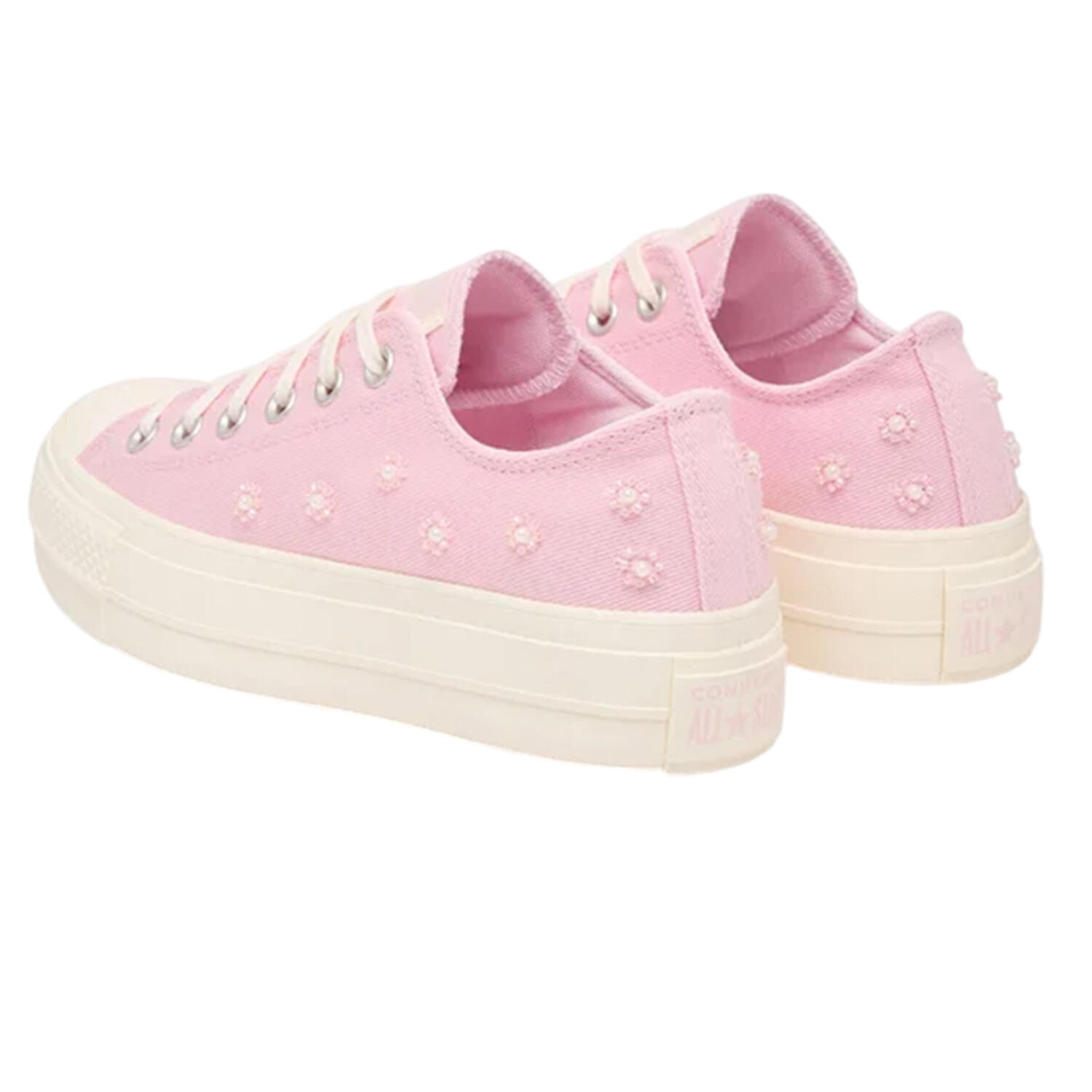 Scarpe Con Plateau TelaDonna Converse Chuck Taylor Fioritura 2/3