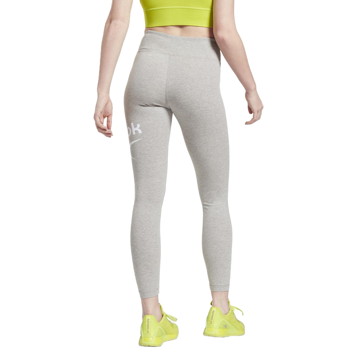 Legging Femme (Gris Moyen / Blanc) 2/3
