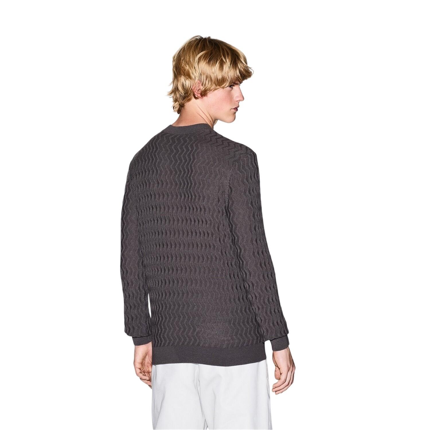 Pullover für , Texturierter Strick Herren Möven-Grau 2/2