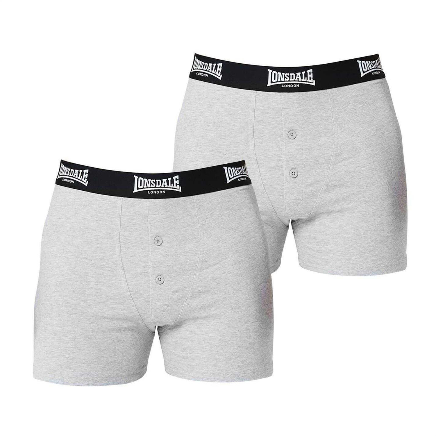 Boxershorts für (2erPack) Herren Grau 2/3