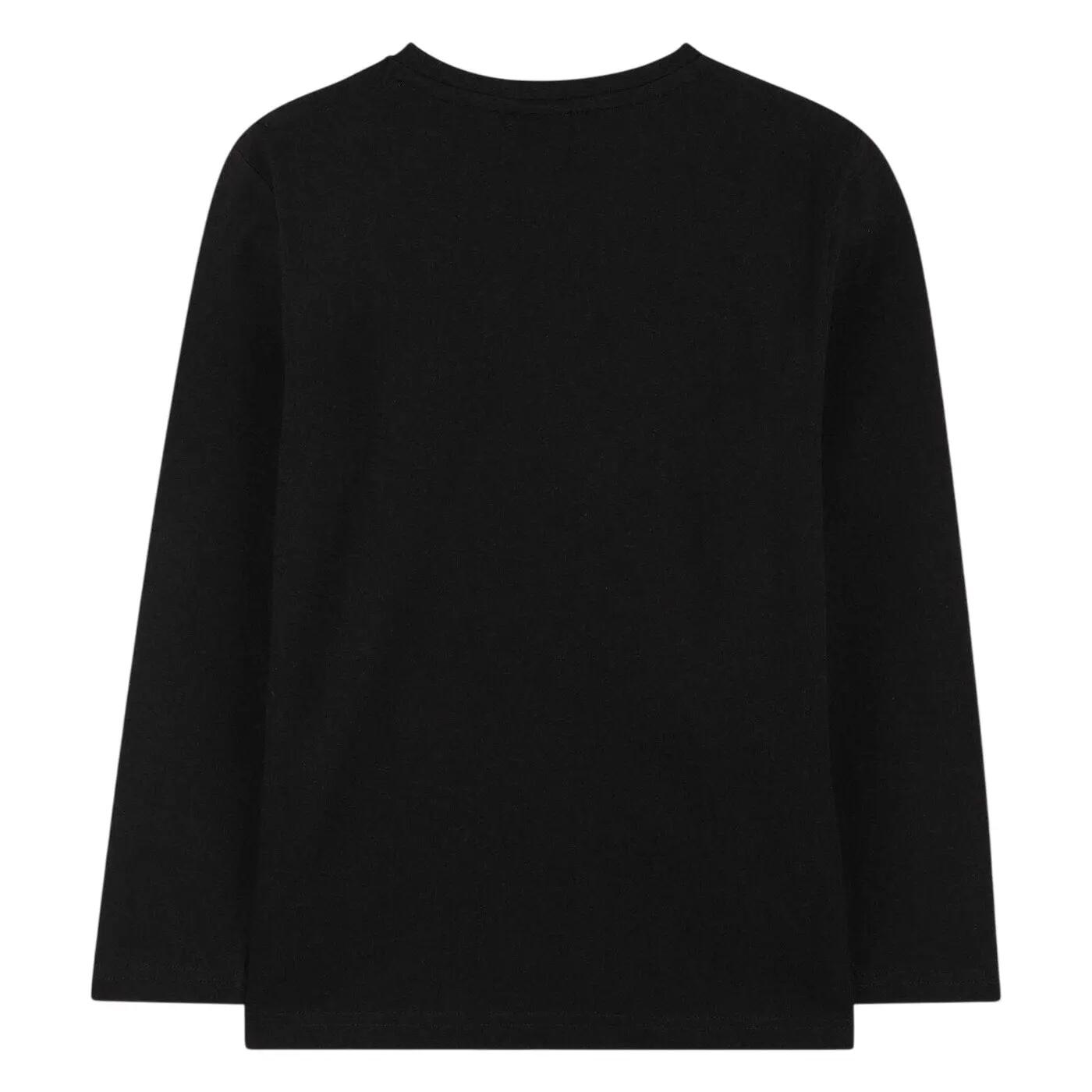 TShirt für , Regulär, Langärmlig Kinder Schwarz 2/3