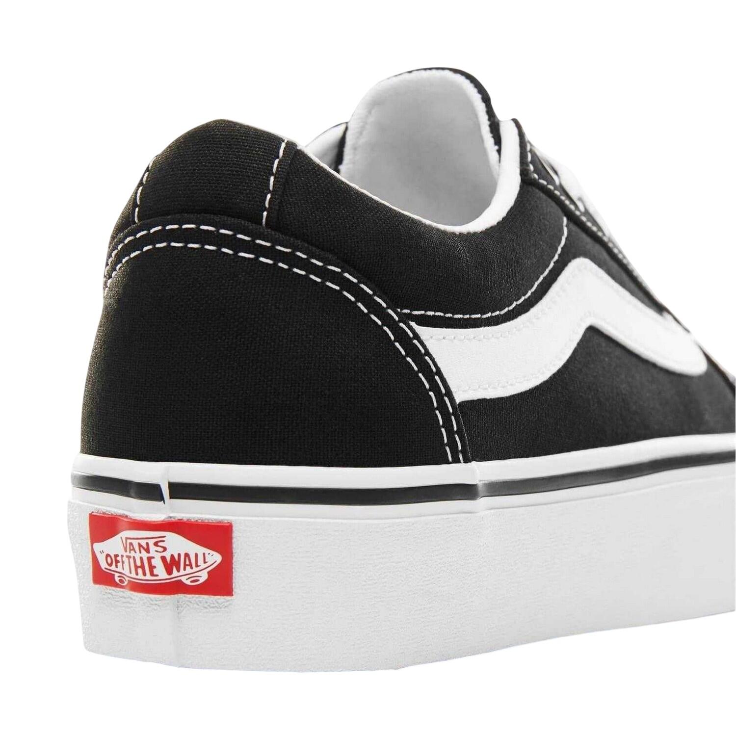 Scarpe Sportive PiattaformaDonna Vans Ward Nero Bianco 2/4