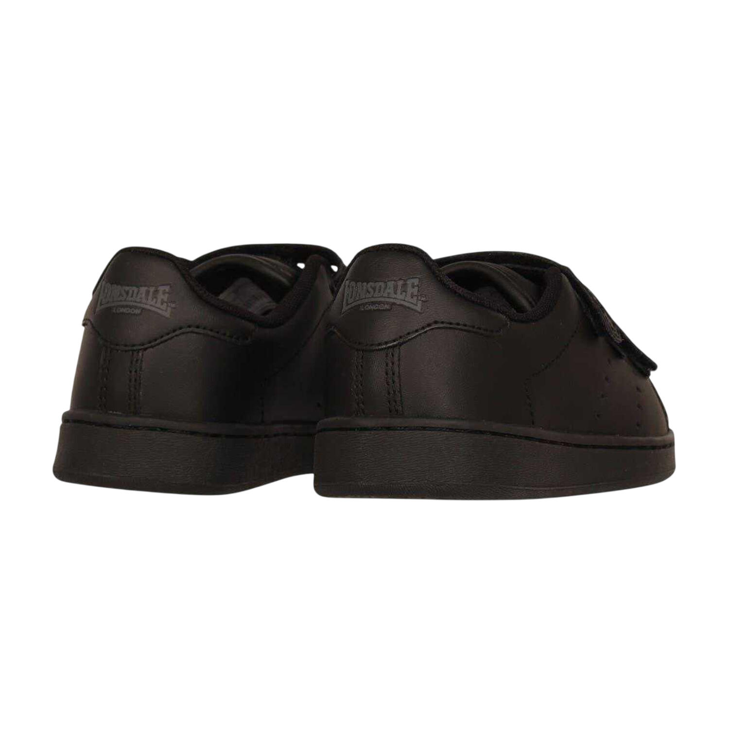 "Leyton" Sneaker für , Leder, Klettverschluss, Flach Kinder Schwarz 2/4