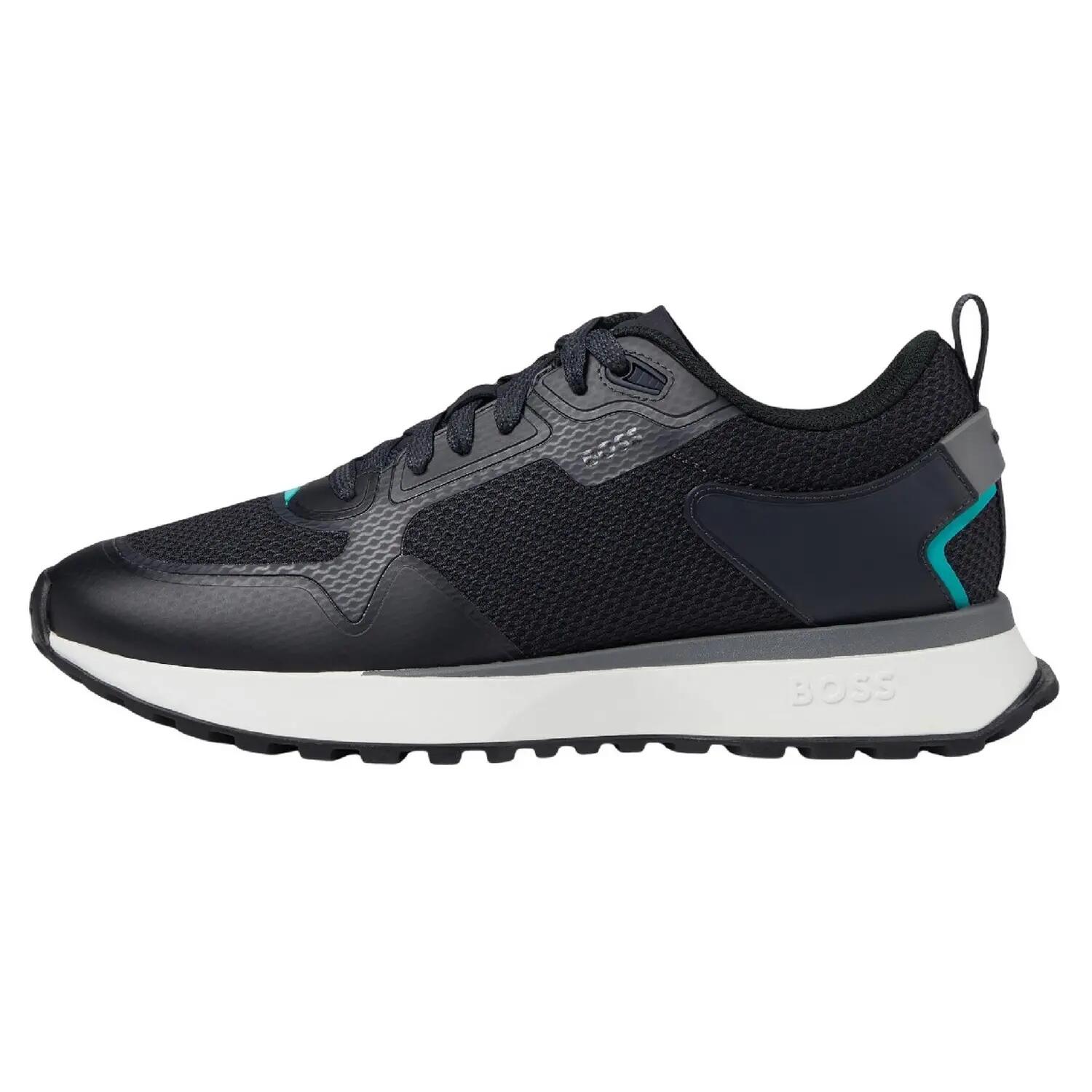 "Jonah" Reflektierend Sneaker für , Netzmaterial Herren Dunkelblau 3/4