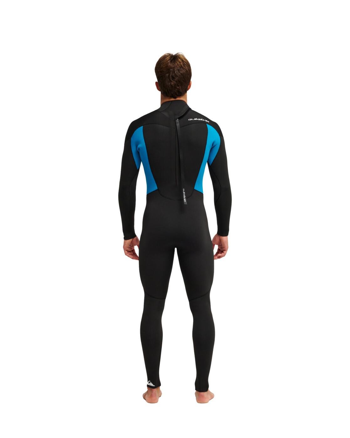 Traje de surf con cremallera posterior PROLOGUE+ 4/3MM Azul Hombre 2/4