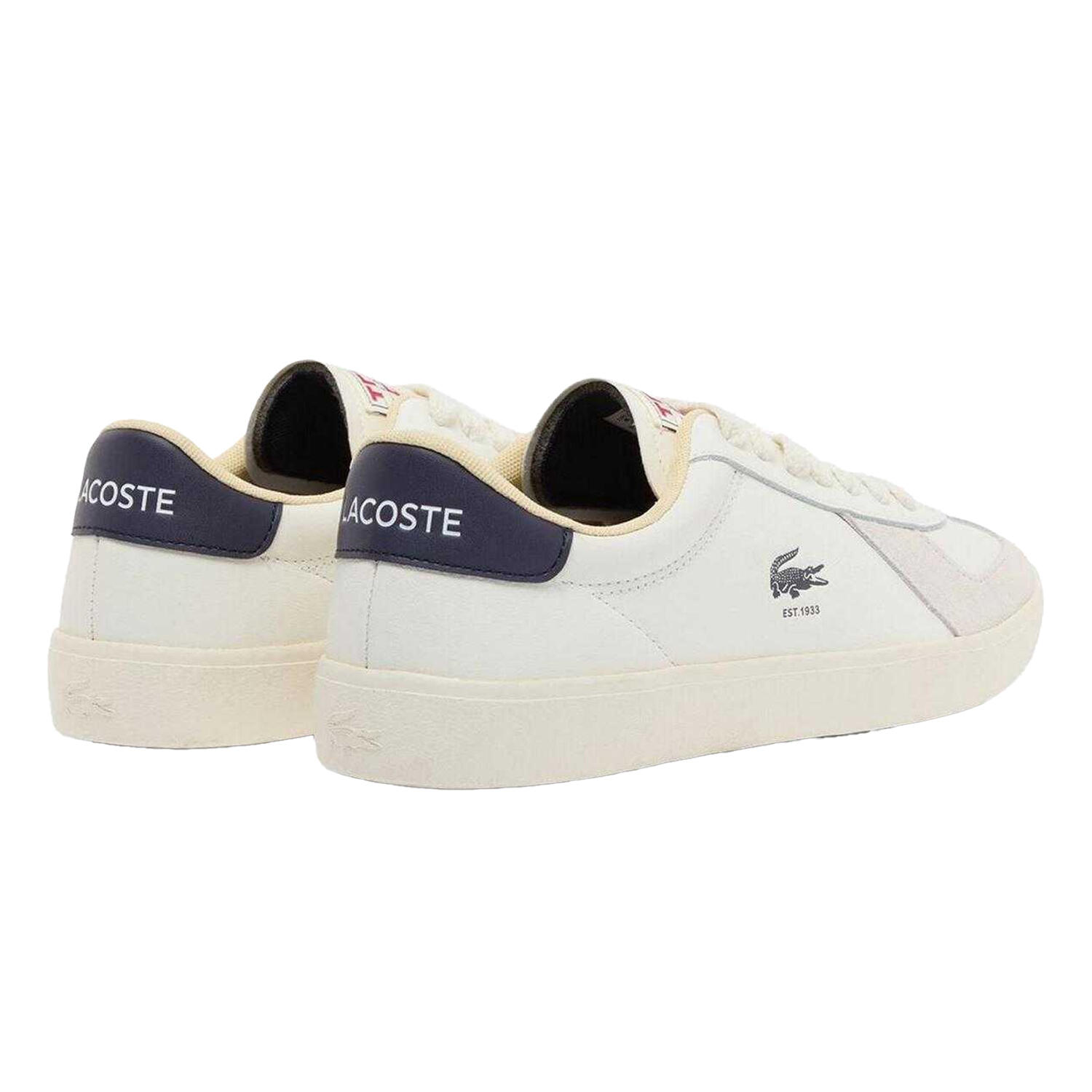 Scarpe Sportive PelleUomo Lacoste Baseshot Pro Bianco Blu Navy 2/4