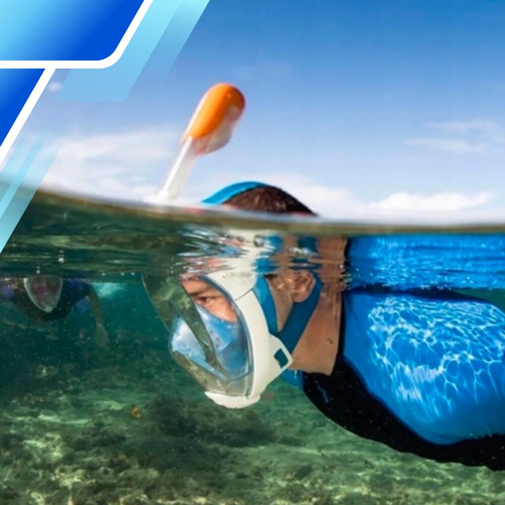 Maska do Nurkowania Pełnotwarzowa S/M Składana do Pływania Snorkelingu 5/7