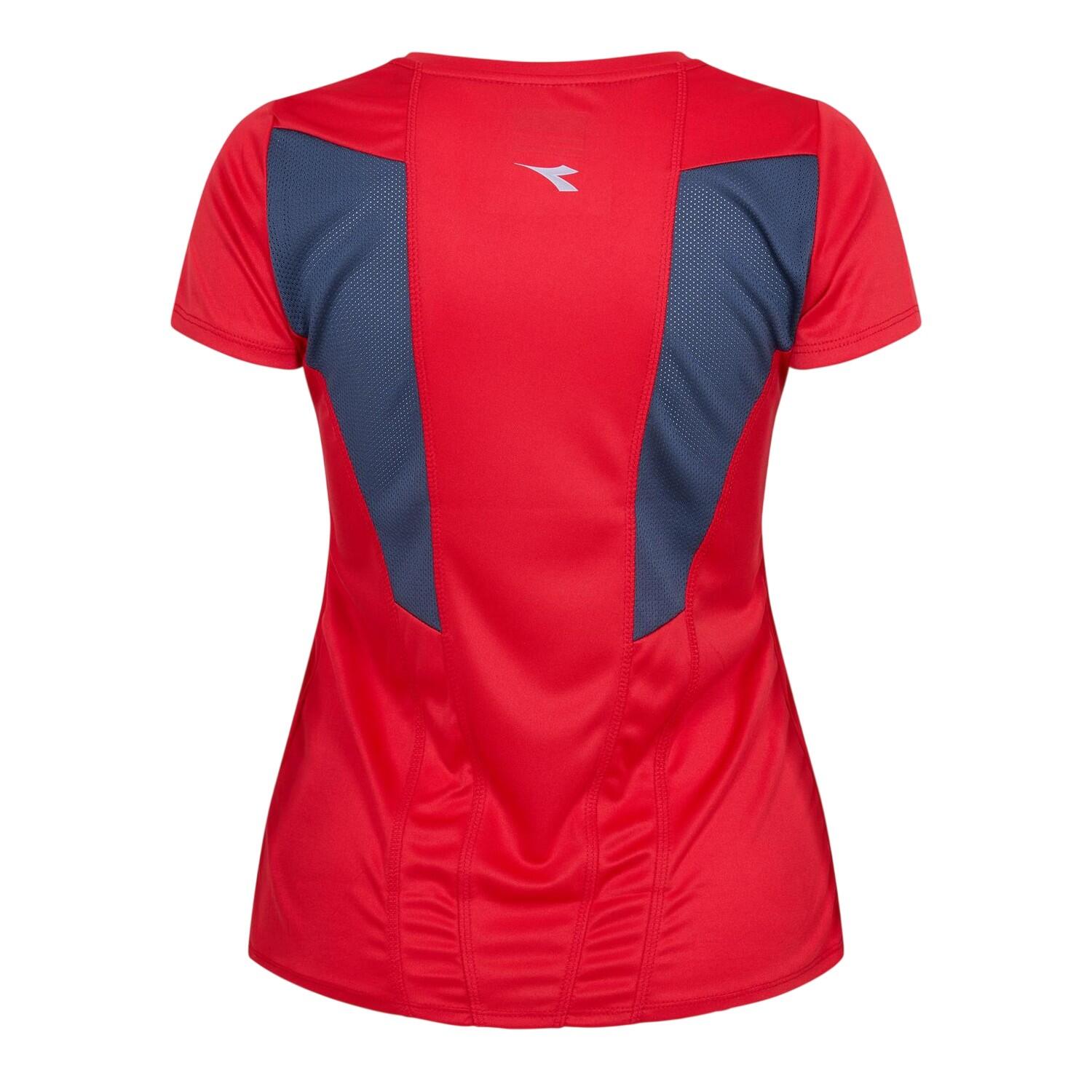 TShirt für , MeshEinsatz Damen Tomatenrot 2/2