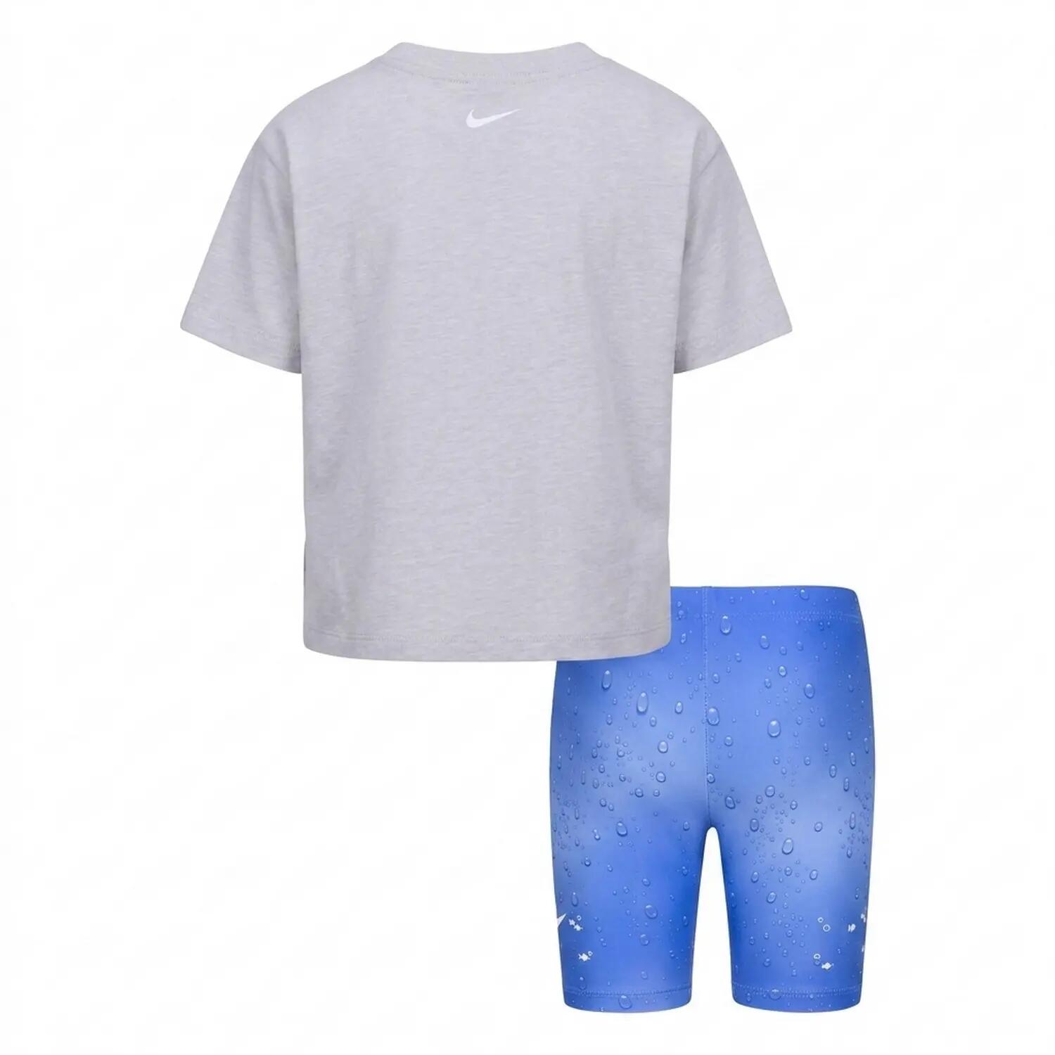 "Genie" TShirt und Shorts für Kinder Universität Blau 2/2