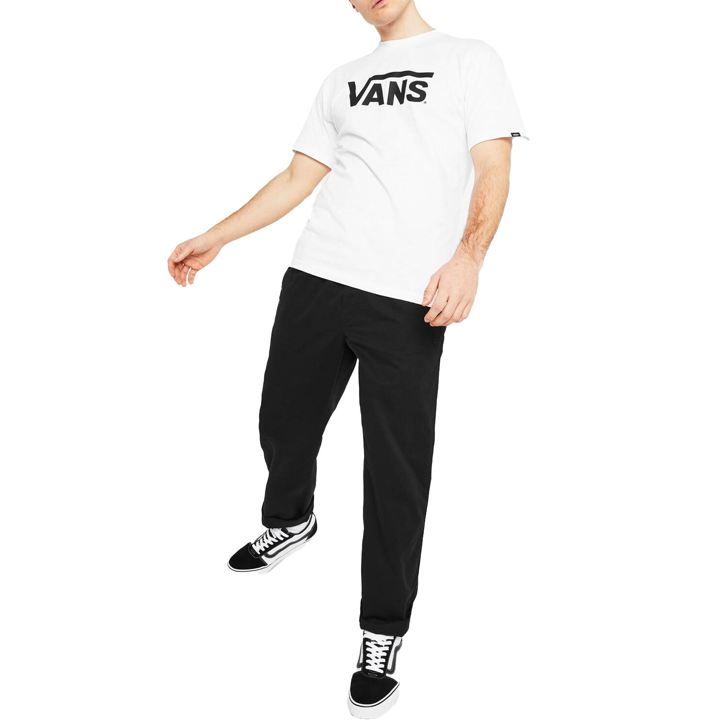 Tshirt Motif/style Classique Homme (Blanc / Noir) 3/4