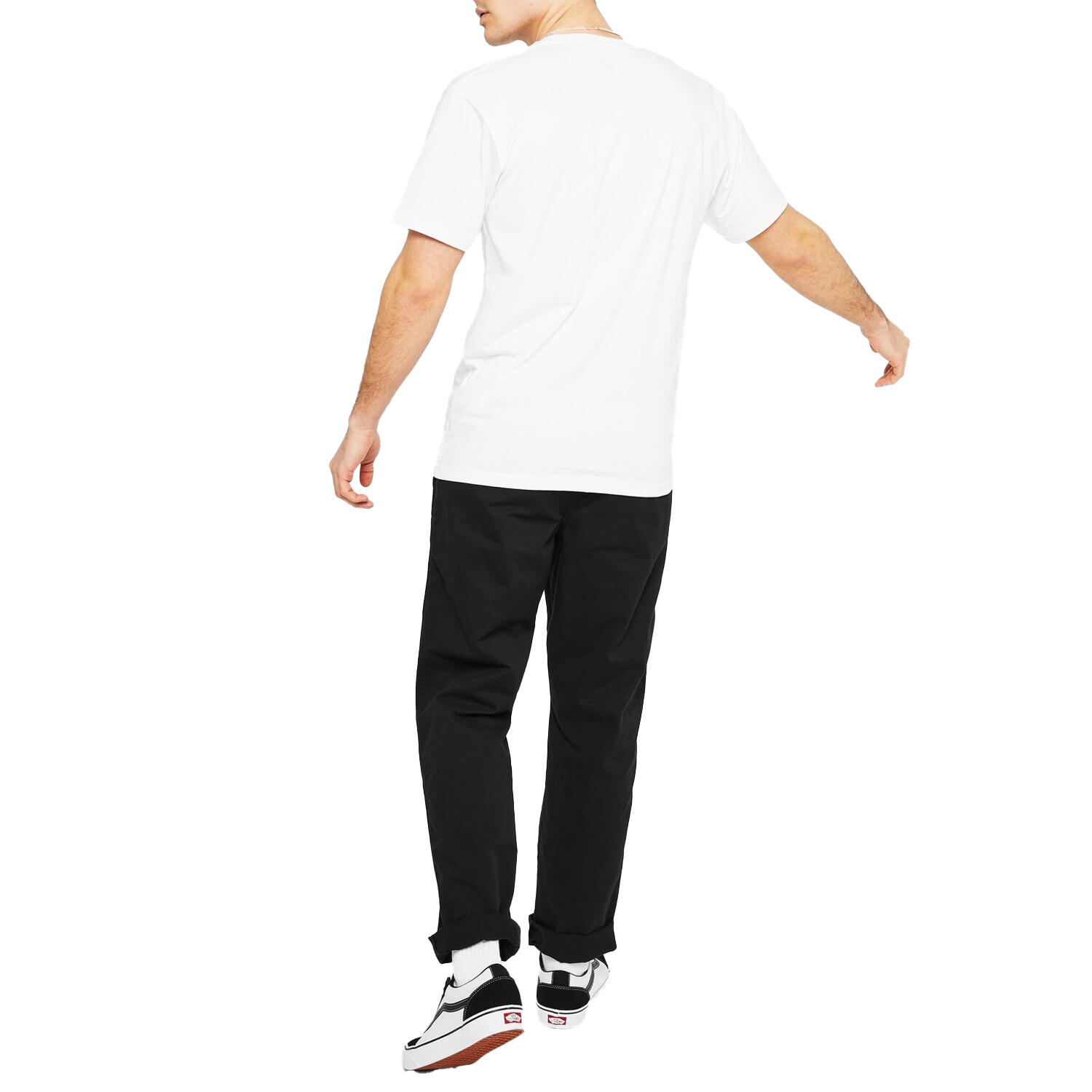 Tshirt Motif/style Classique Homme (Blanc / Noir) 4/4
