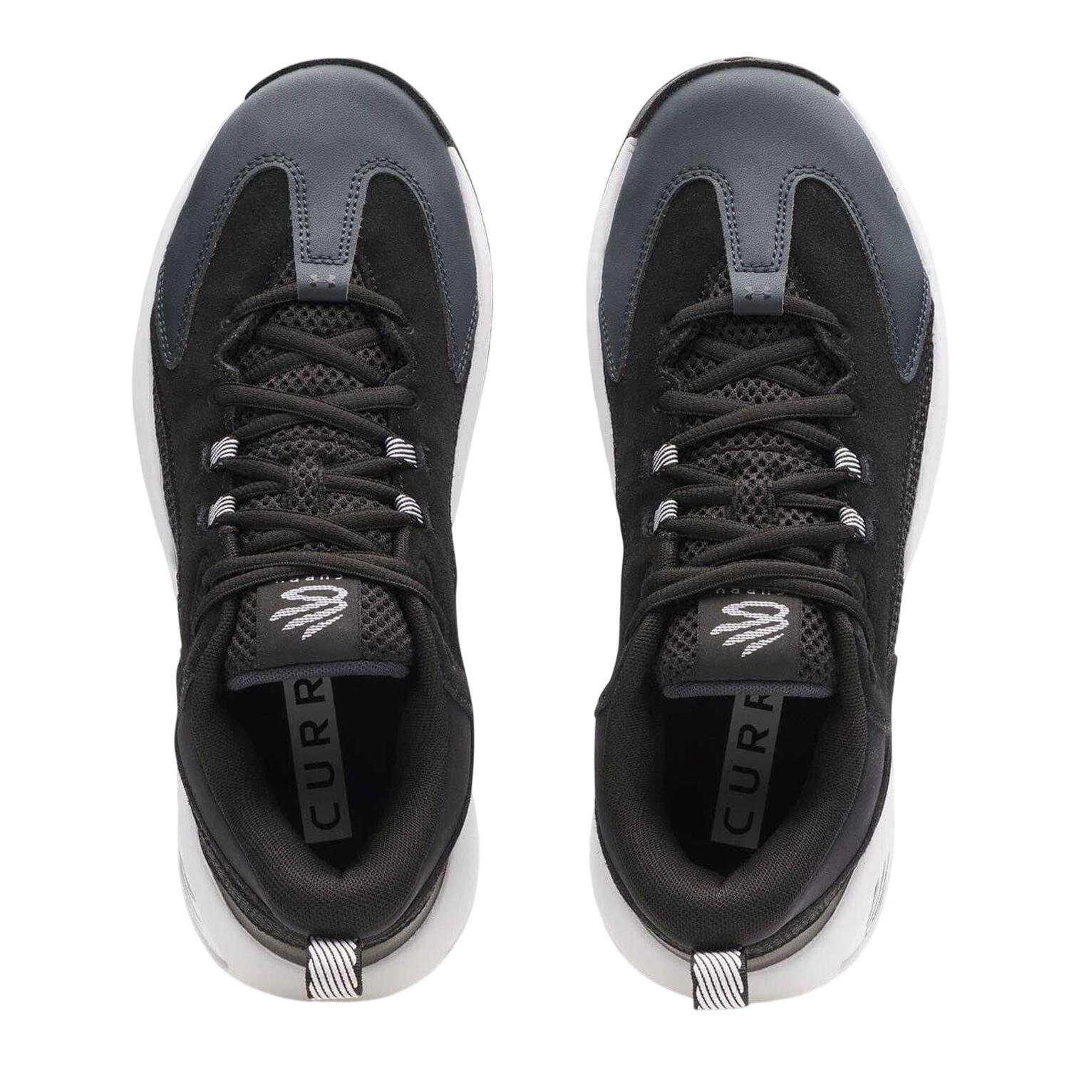Zapatillas de Baloncesto Curry para Hombre Negro, Gris 3/4