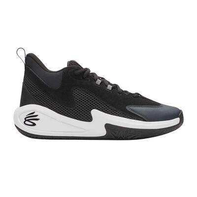 Heren curry basketbal schoenen (zwart/grijs)