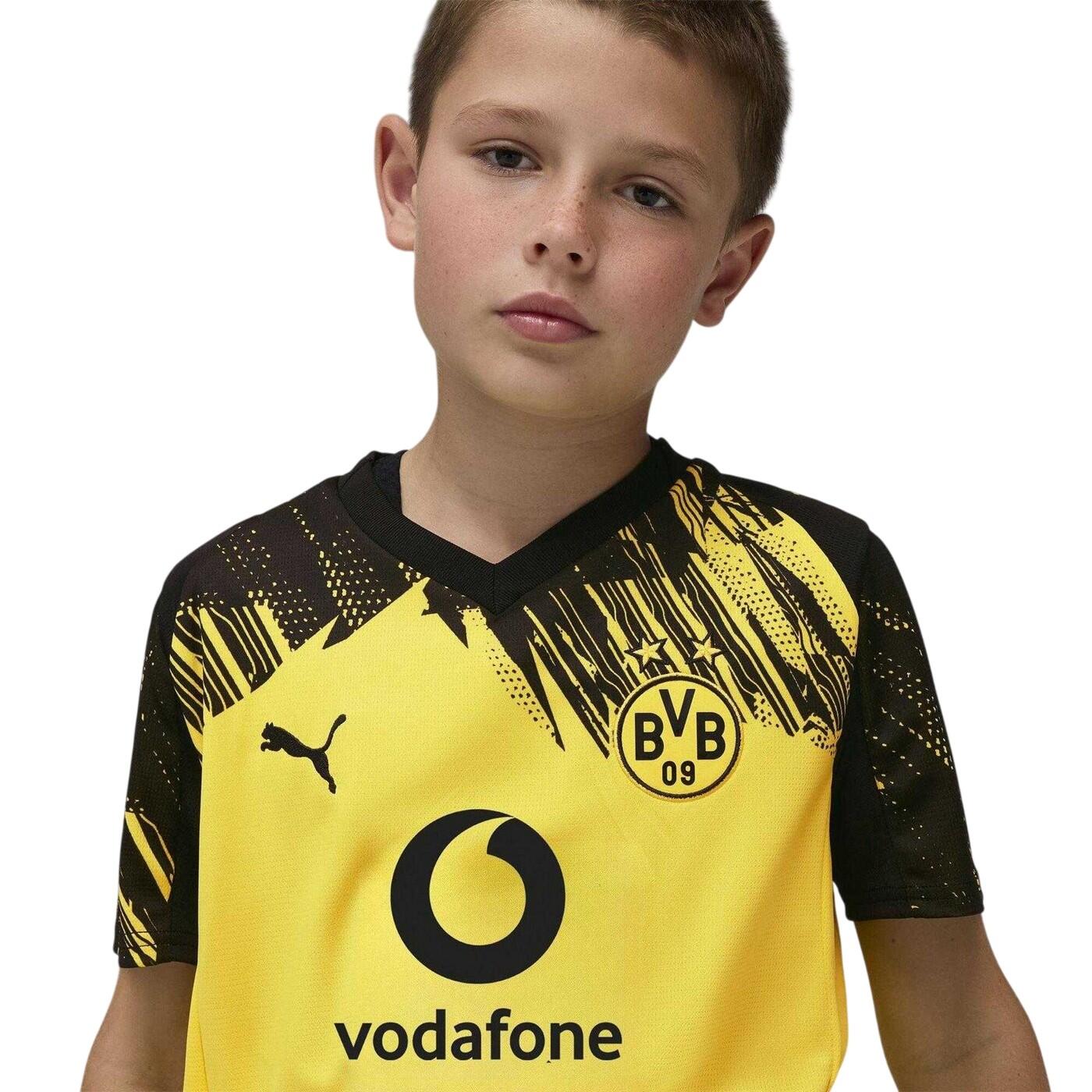 "2526" Heimtrikot für Kinder Gelb/Schwarz 4/4