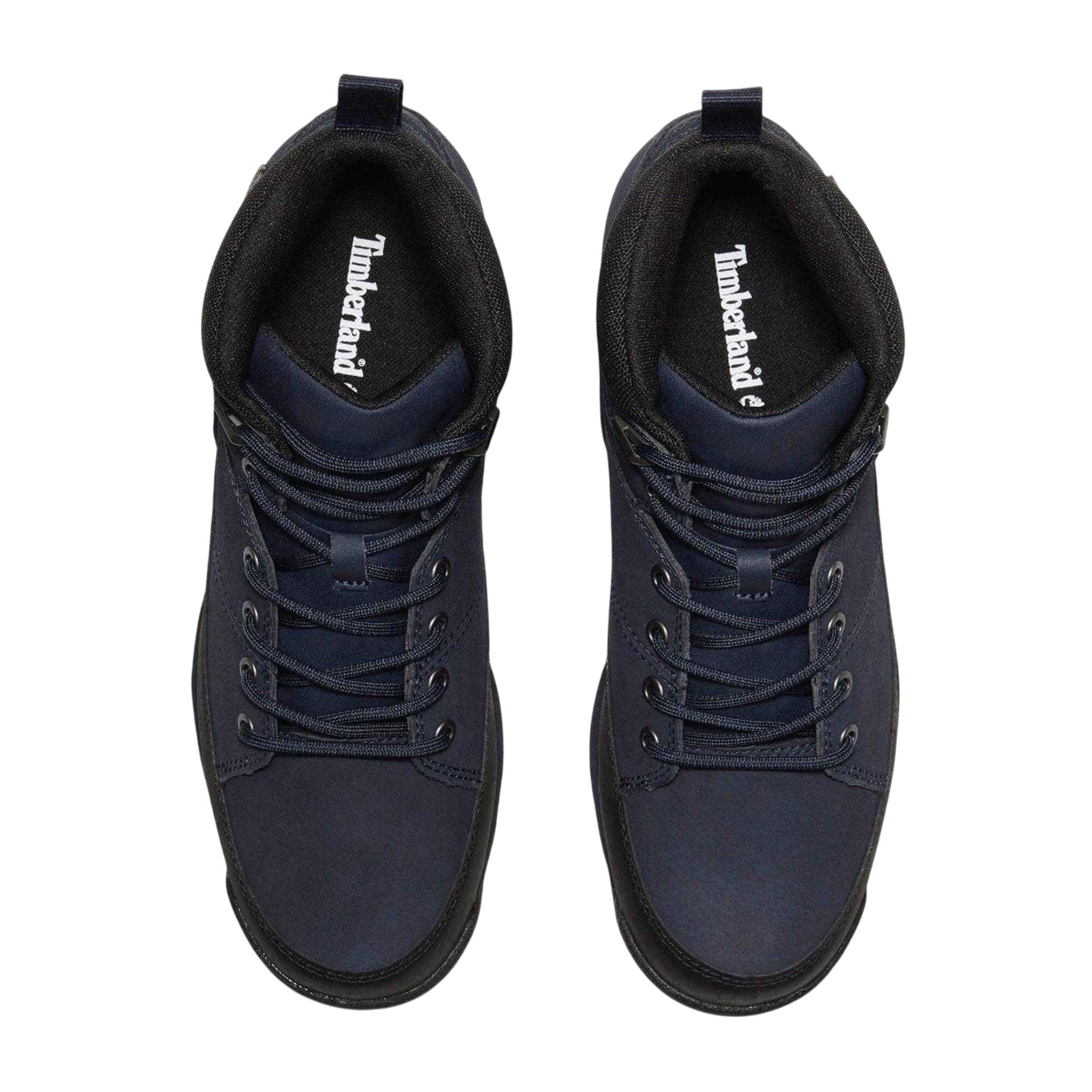 Euro Rock Stivali Pelle Taglio MedioUomo Timberland Blu Navy 3/4