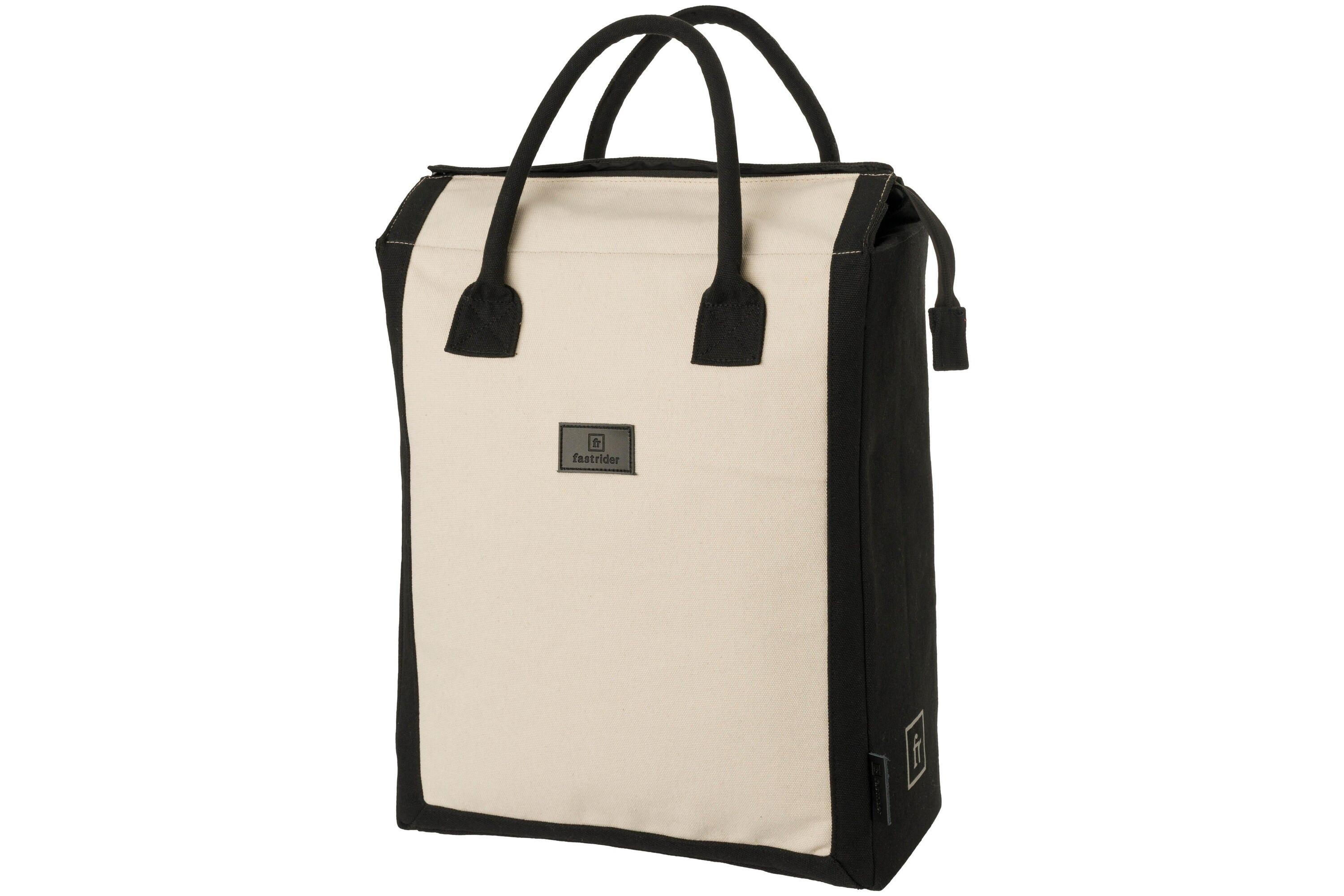 Fastrider Canvas Classic Shopper Borsa da bicicletta singola Basics Click'nGo 4/5