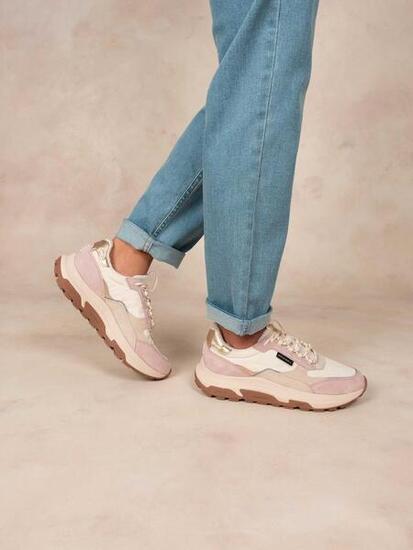 Chaussures de running Femme JAZONNE Beige Rose