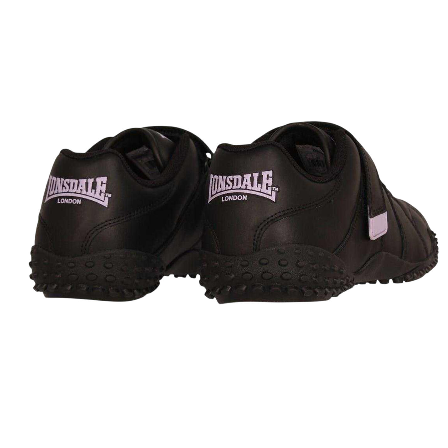 "Fulham" Sneaker für , Leder, Klettverschluss Damen Schwarz/Lavendel 2/4
