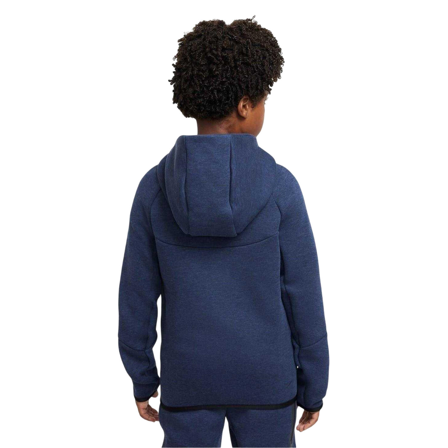 Veste À Capuche Motif/style Tech Enfant (Noir Obsidien) 2/2