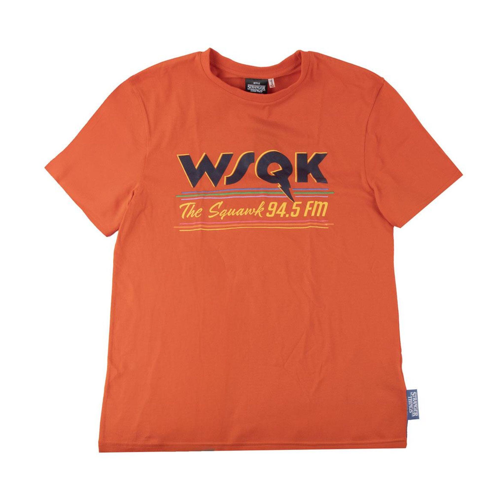 Camiseta manga corta Adultos Stranger Things Estampado WSKQK Roja Teja 1/2