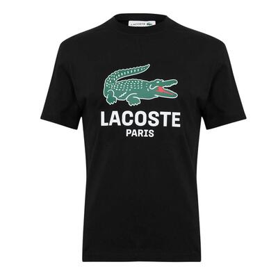 T-shirt met korte mouwen lacoste model th5634-00-blk voor mannen