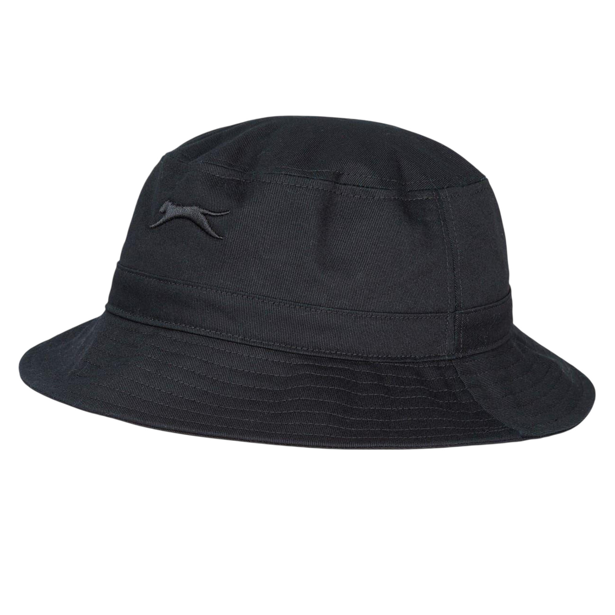 Schlapphut für Damen Unisex, Baumwolle Herren Schwarz 3/4