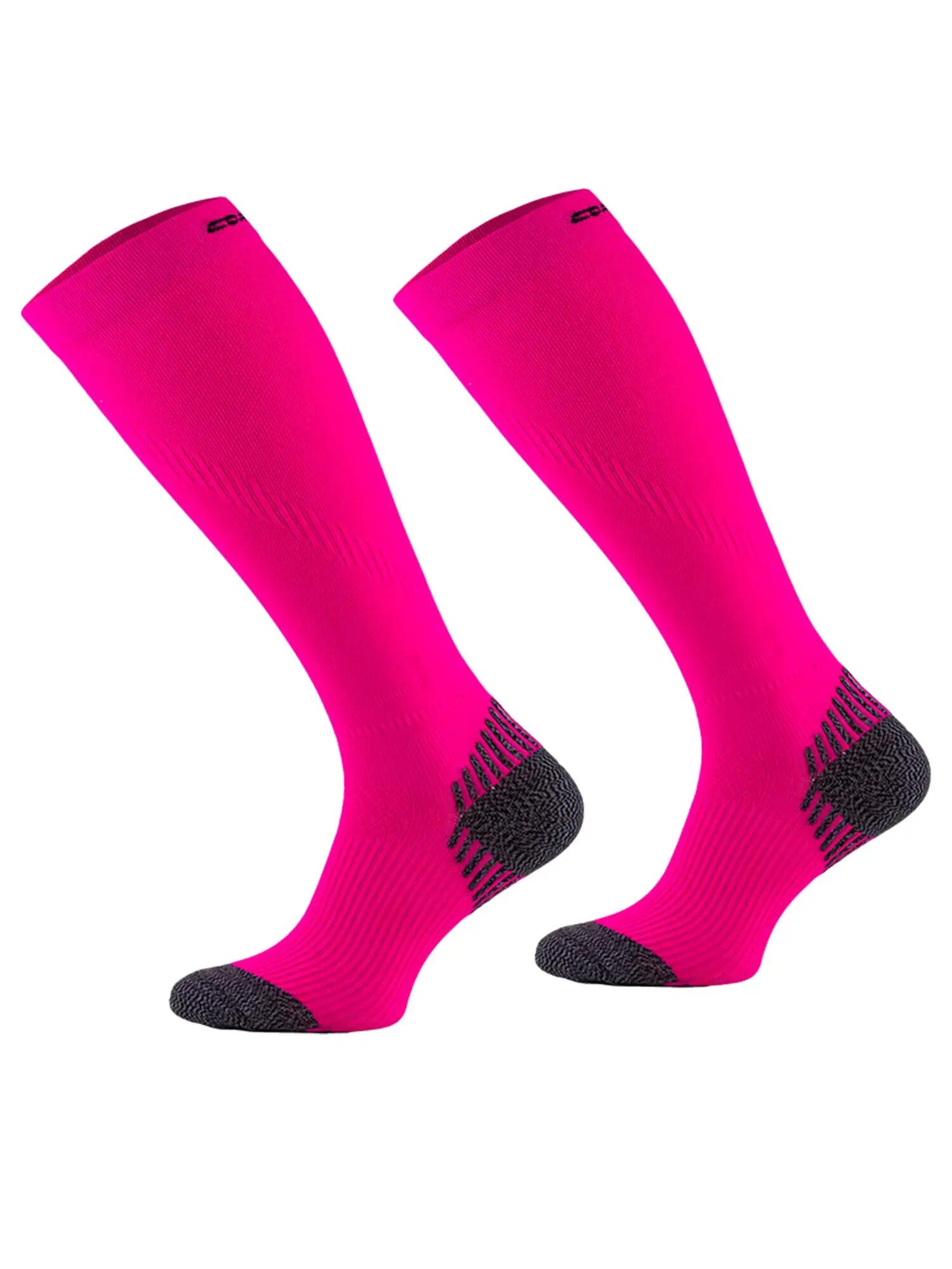 RUN COMPRESSION Kompressziós hosszú szárú futózokni +ezüstion 2/3