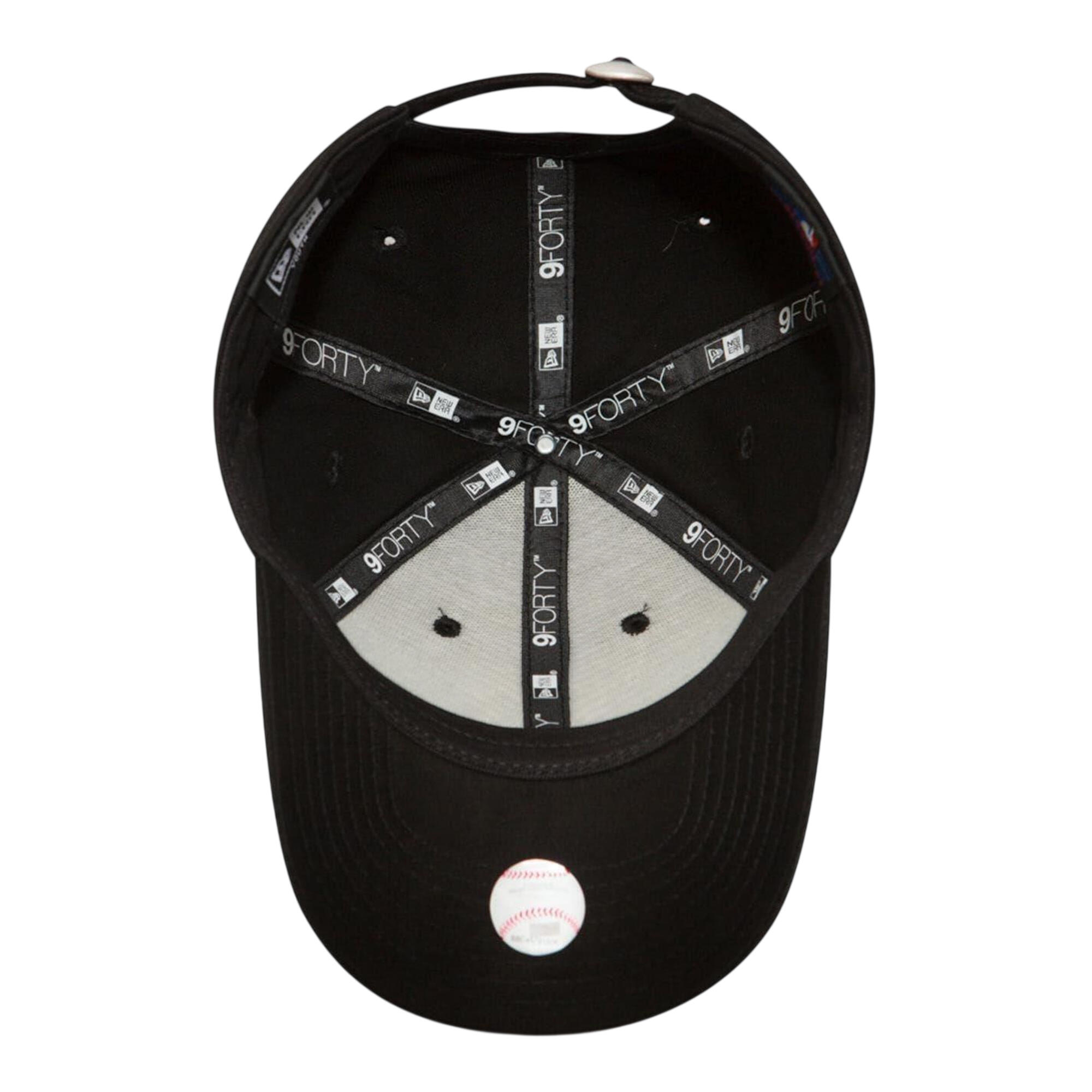 Cap Baseball Cotone Bambini New Era 9Forty Nero 3/4