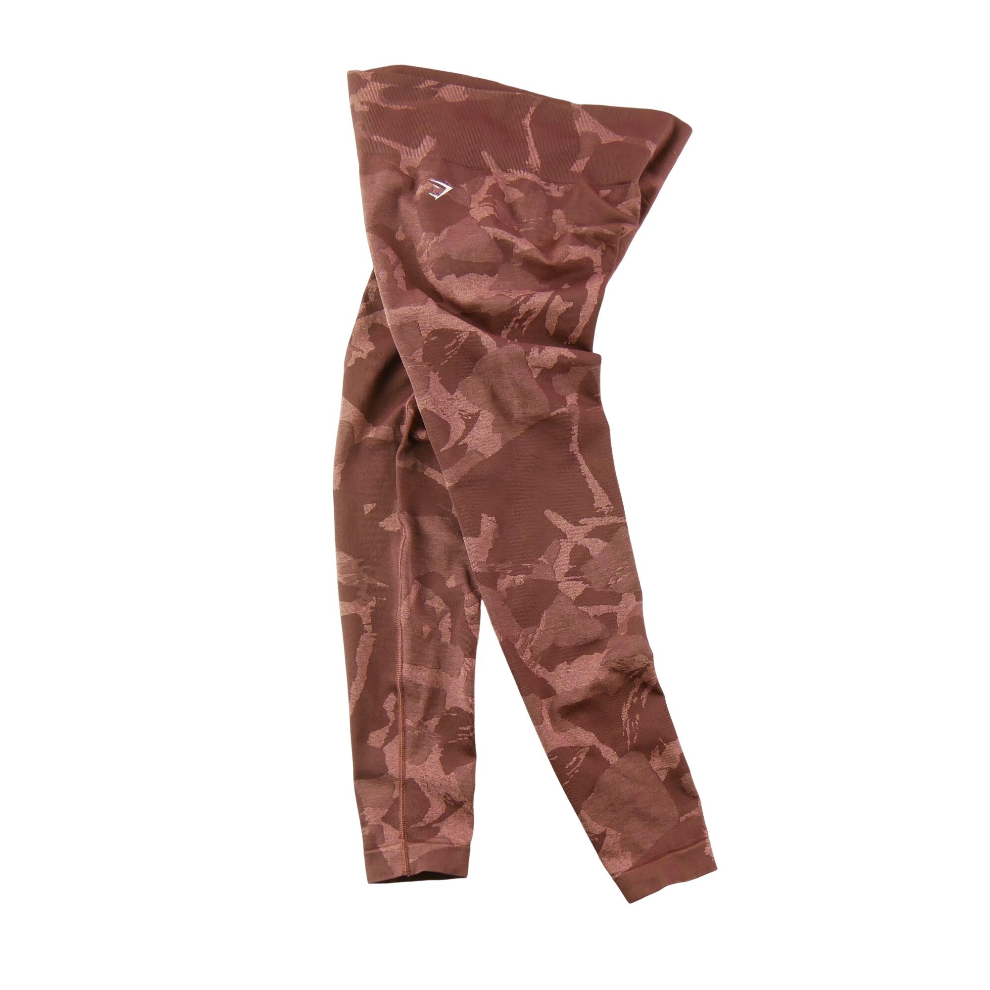 Second life - Legginsy damskie do jogi Gymshark brązowe - Jak nowy 3/6
