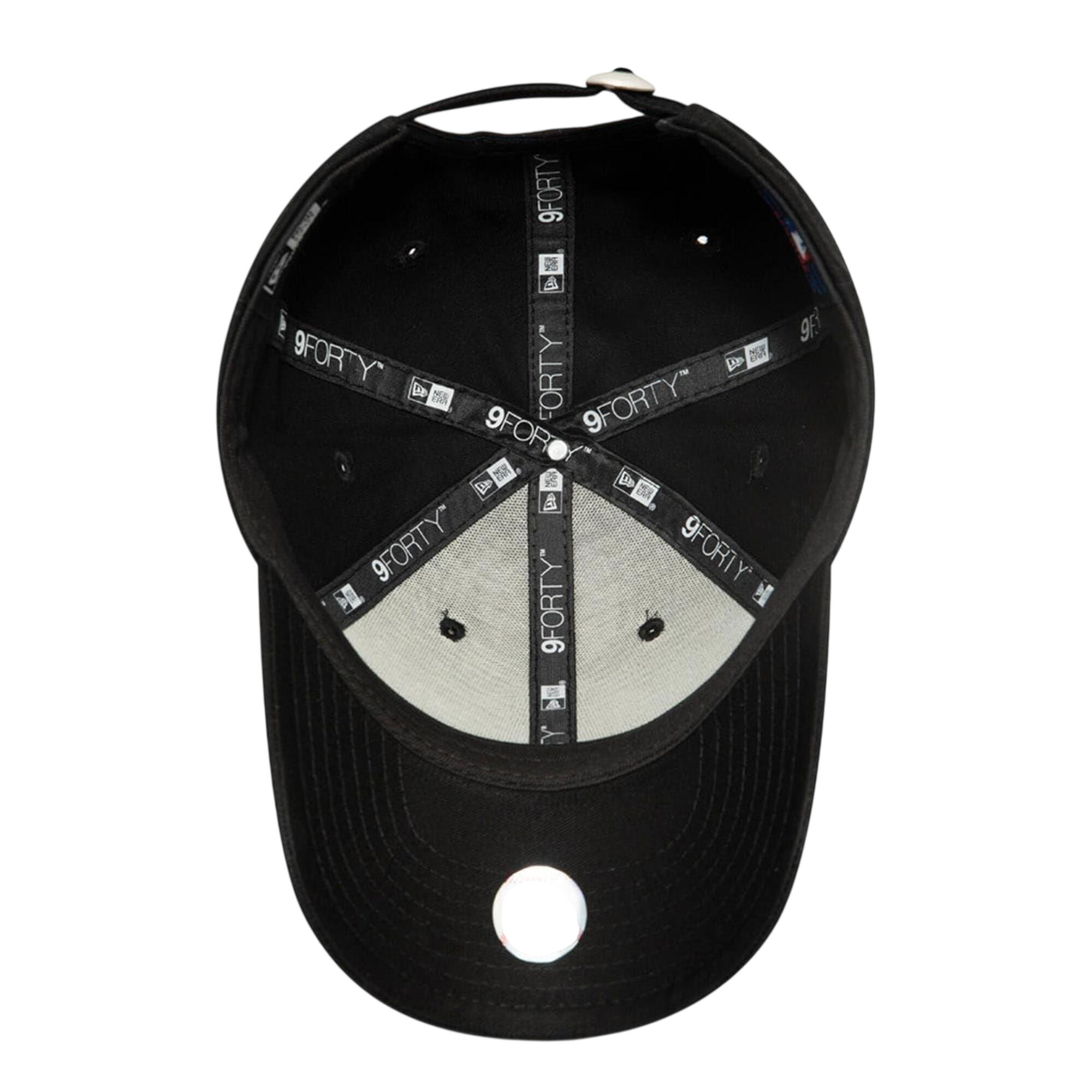 Cap Baseball Cotone Bambini New Era 9Forty Nero 4/4