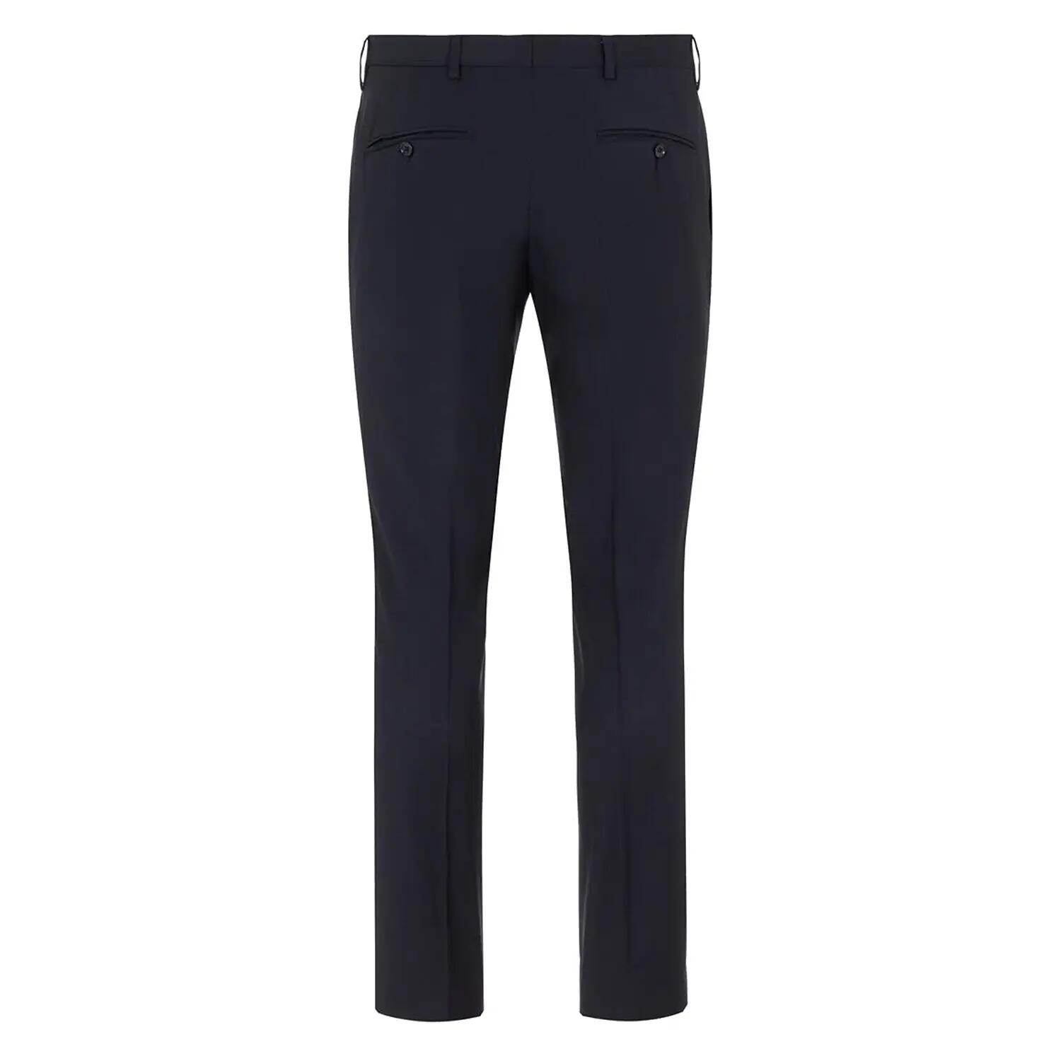 Mens Lone Regular Formal Trousers (Navy) 2/2