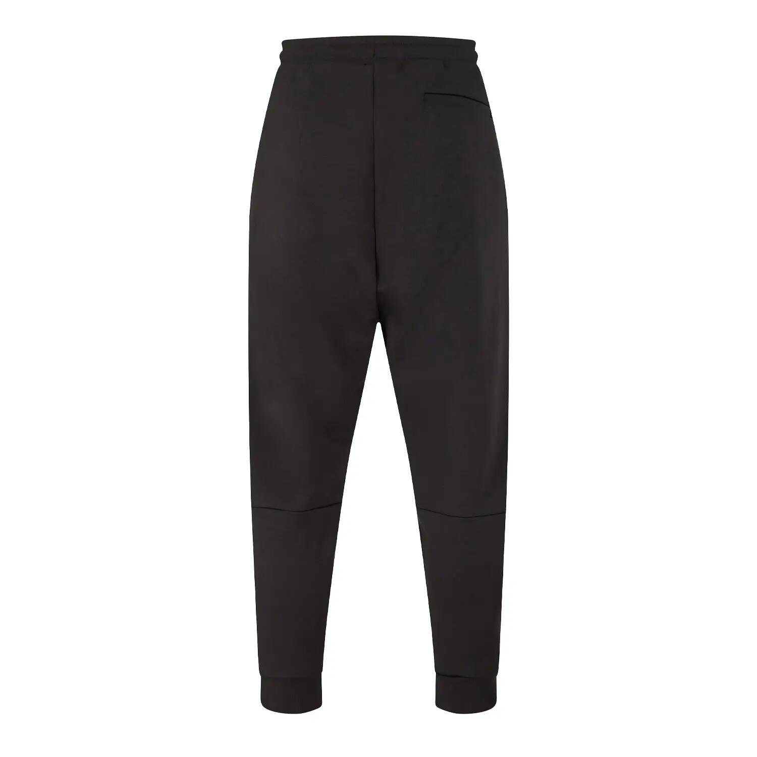 Mens Hadiko Cotton Blend Jogging Bottoms (Black) 2/2