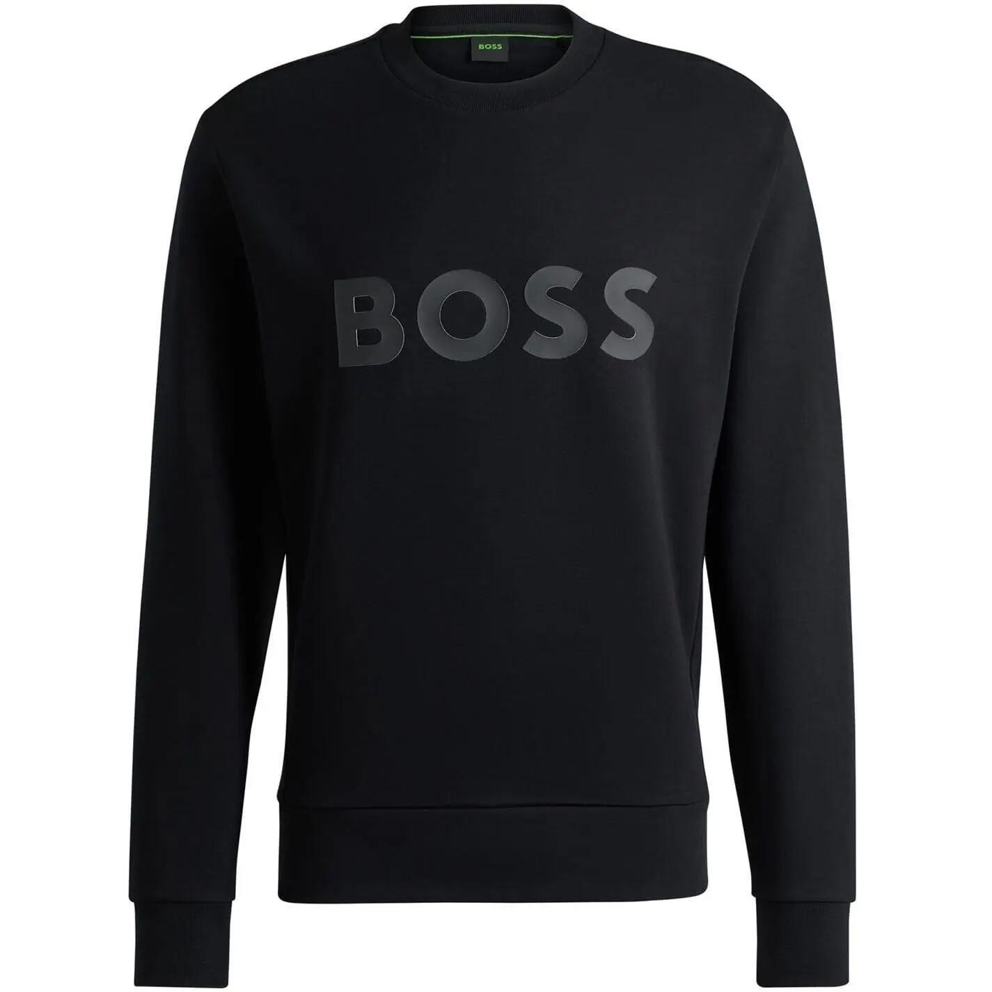 Mens Wordmark Crew Neck Sweatshirt (Black) 2/4