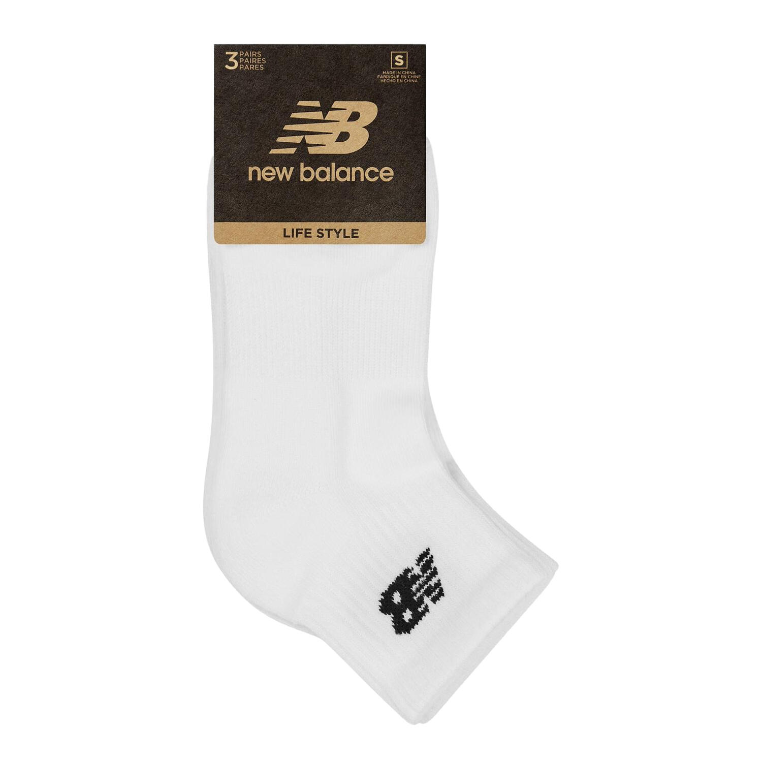 Knöchelsocken für Damen Unisex, Baumwollmischung (3erPack) Herren Weiß 3/3