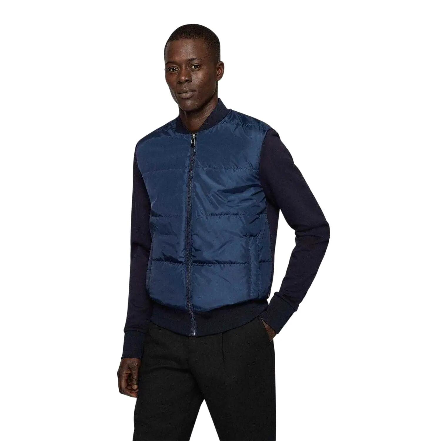 Giacca Ibrida Imbottita Uomo Boss Skiles Blu Navy 4/4
