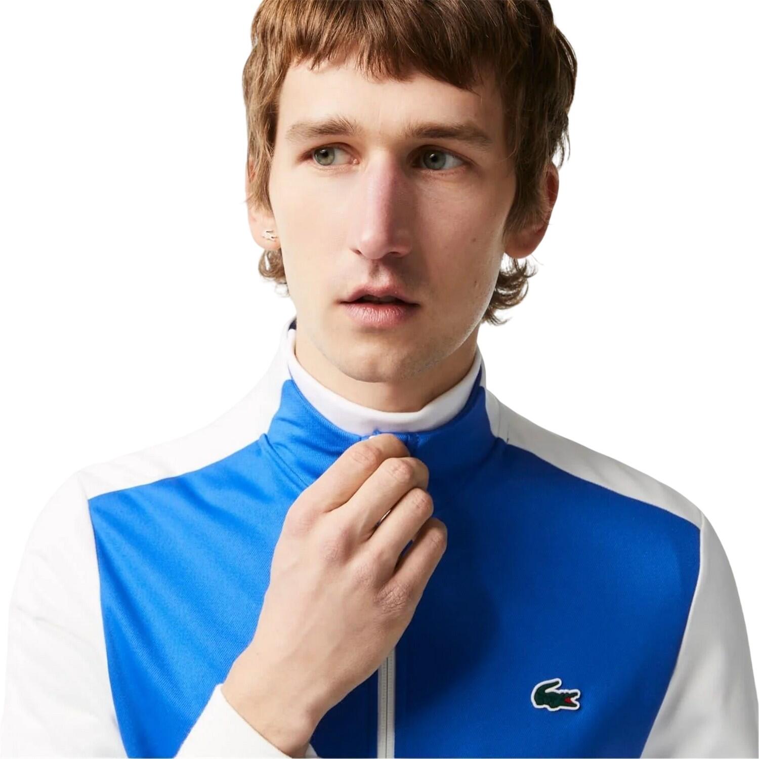 Mens Colour Block Full Zip Regular Track Jacket (Kingdom Blue) 3/3