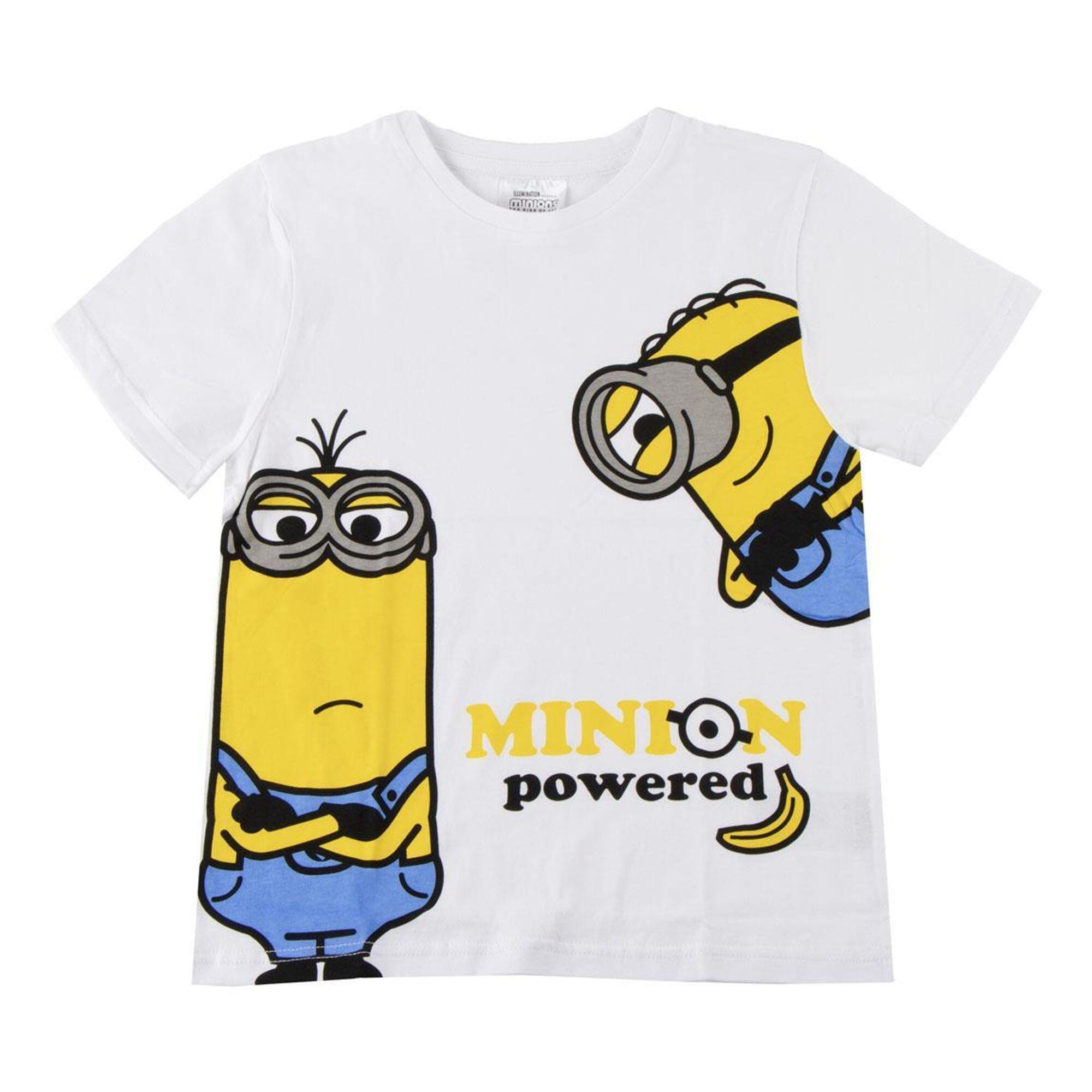 Camiseta manga corta Bambini Minions Estampado Minion Powered Blanca 1/2