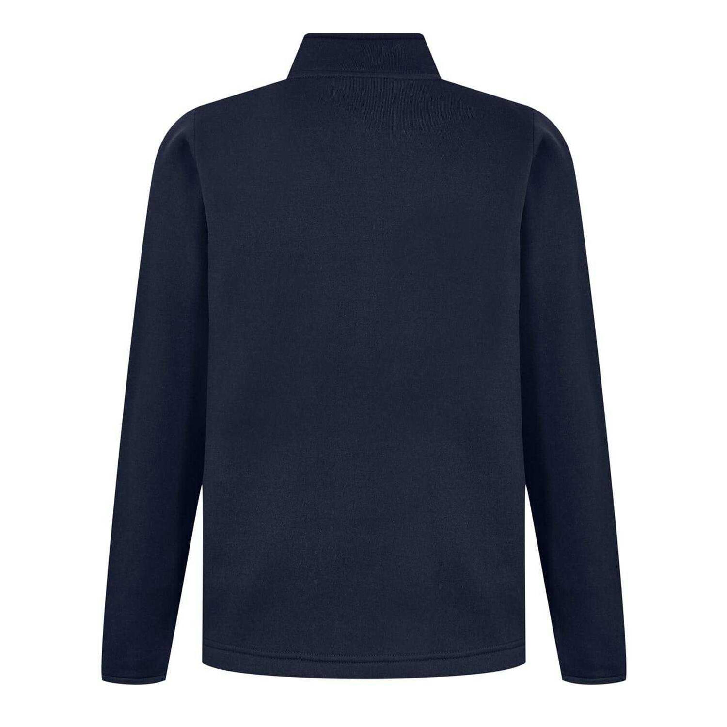 Mens Club Essential Quarter Zip Regular Sweatshirt (Dark Navy) 2/2