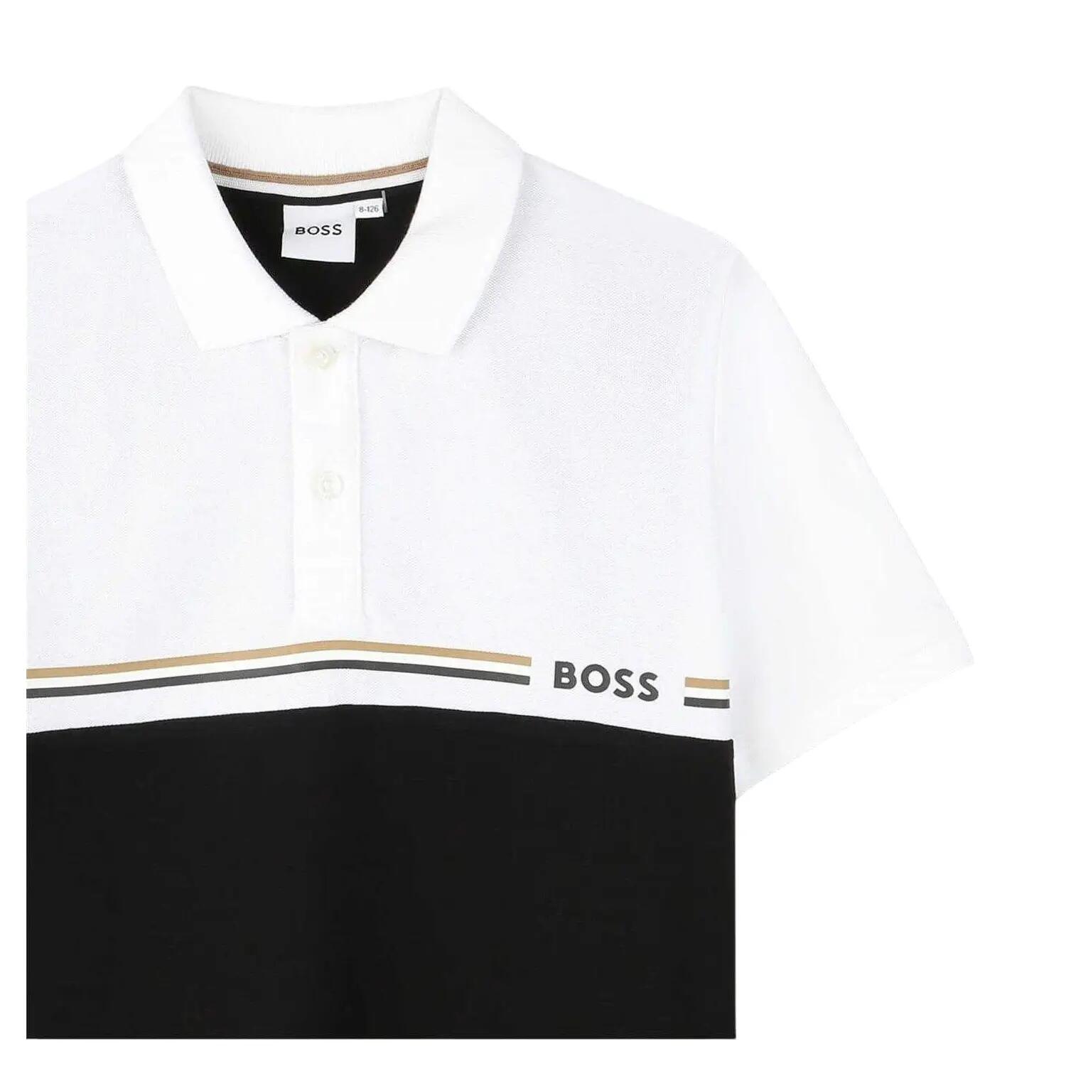 Polo Manches Courtes Enfant (Noir) 4/4