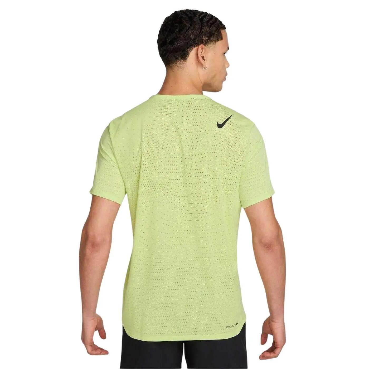 Mens Aeroswift Swoosh DriFIT Regular Top (Lemon/Black) 2/4