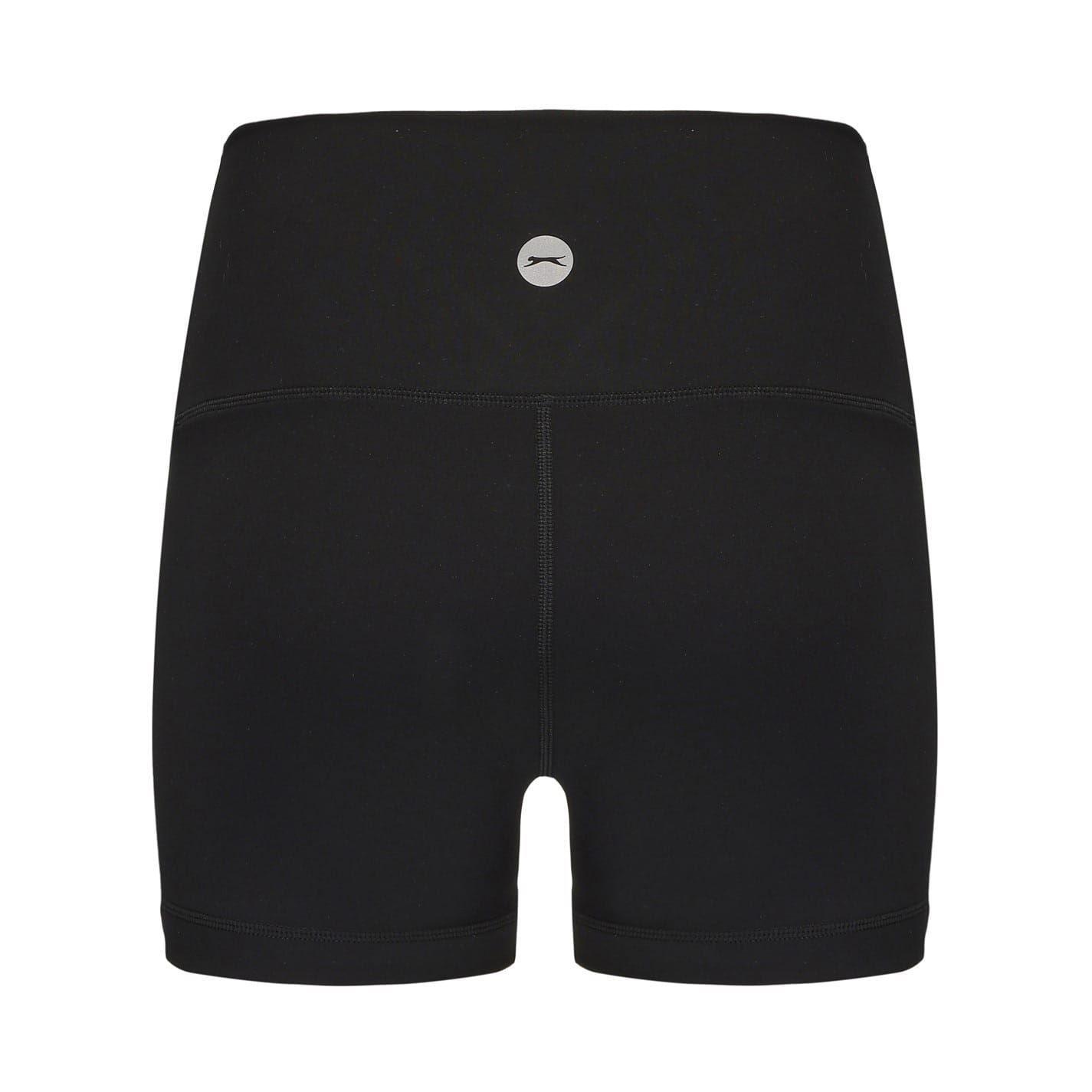 Pantaloncini Vestibilità Aderente Yoga Misura Confezione 2 Donna Slazenger Nero 3/4