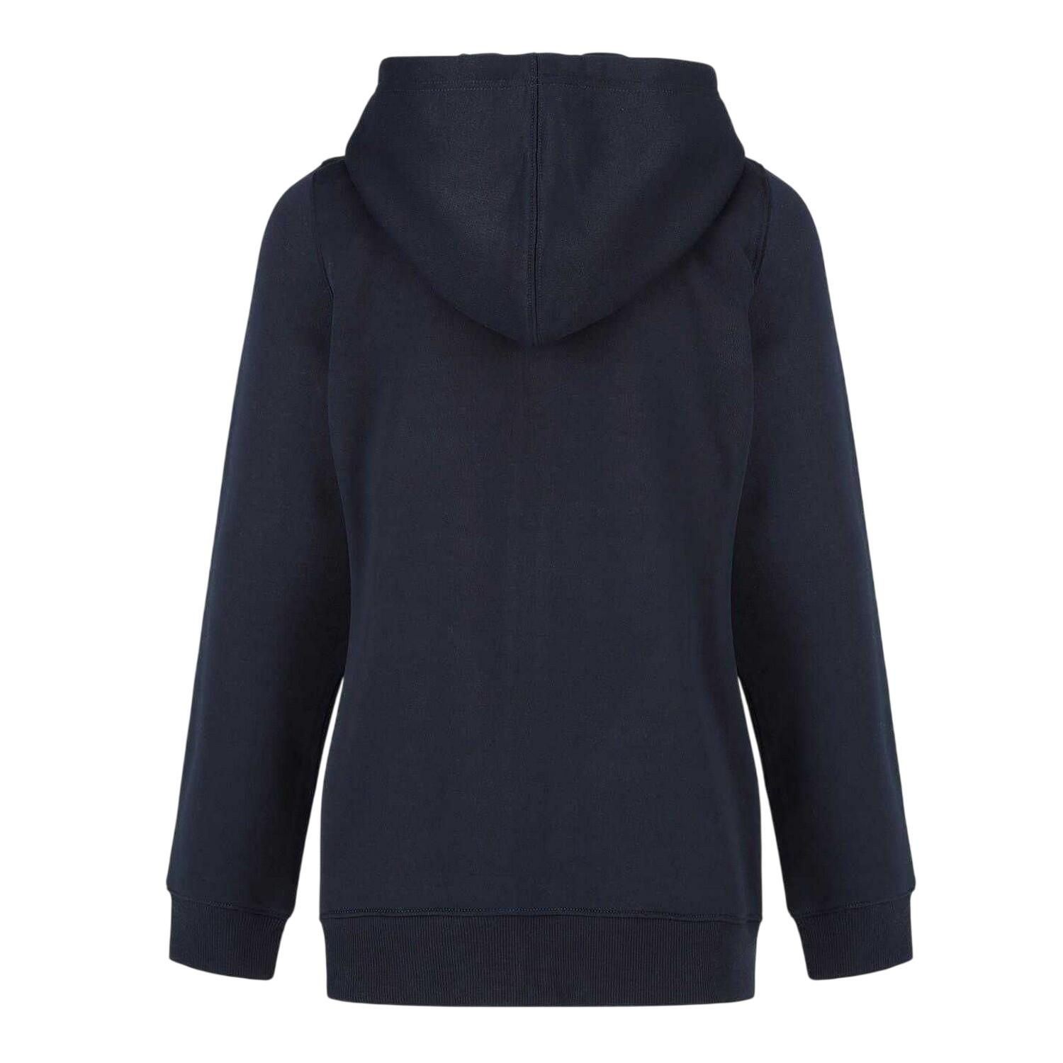 Felpa Con Cappuccio E Zip Intera Aderente Logo Donna Slazenger Blu Navy 2/2