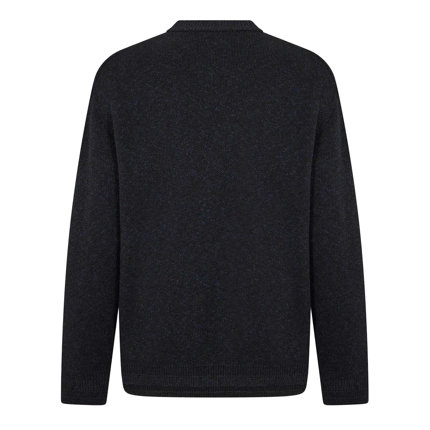 "Kokoage" Pullover für , gerippt, Regulär Herren Schwarz 2/2