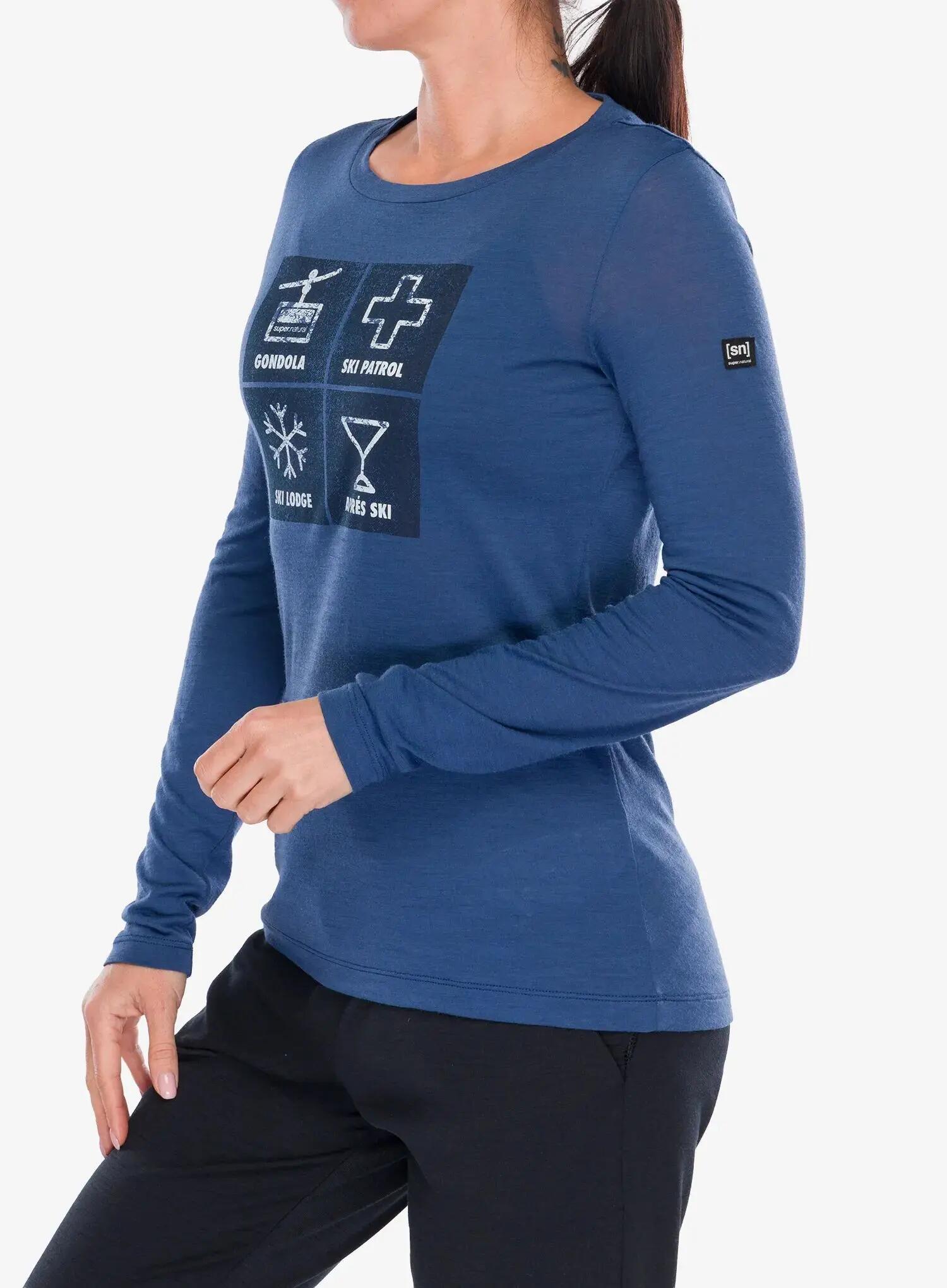Bluza damska Super.natural Swiss Lodge LS 7/7