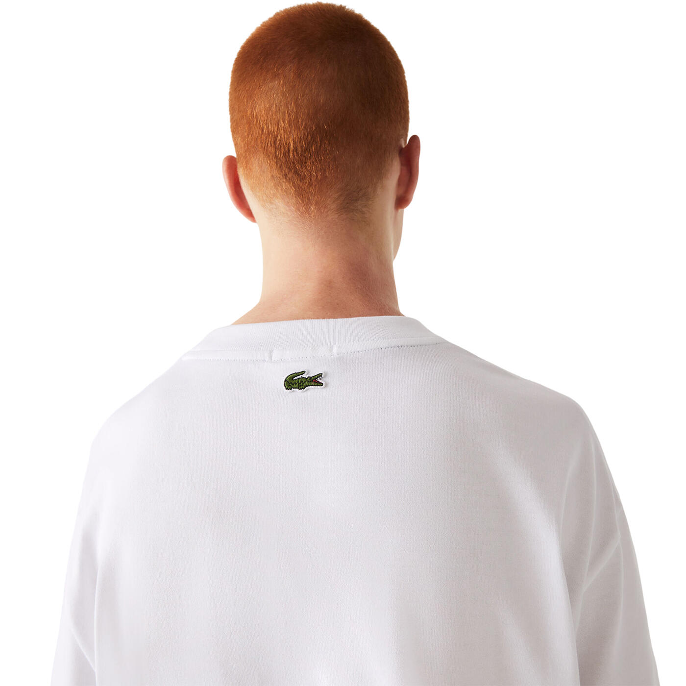 TShirt für Damen Unisex, lose Passform Herren Weiß 4/4