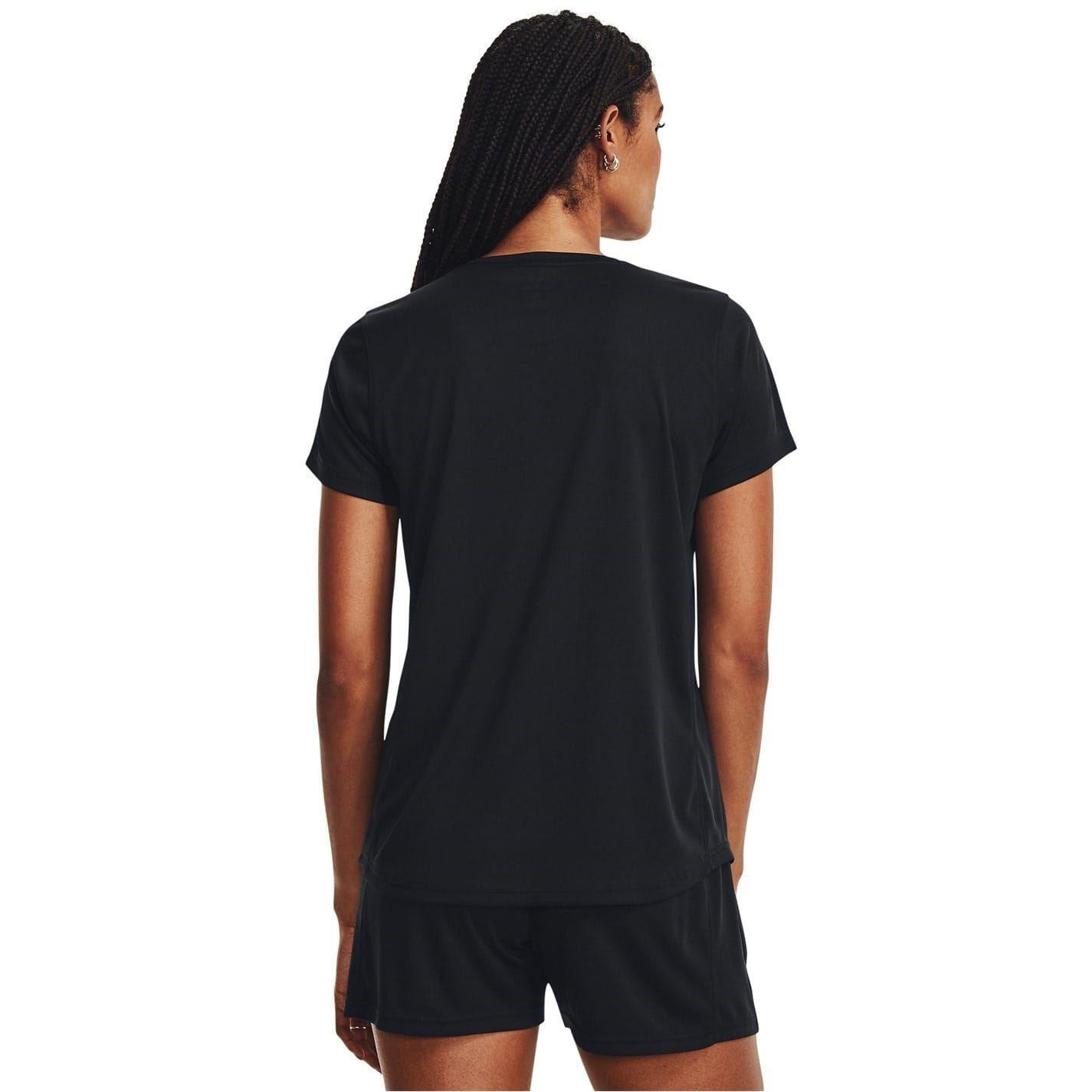 Maglietta Allenamento Donna Under Armour Challenger Nero Bianco 3/4